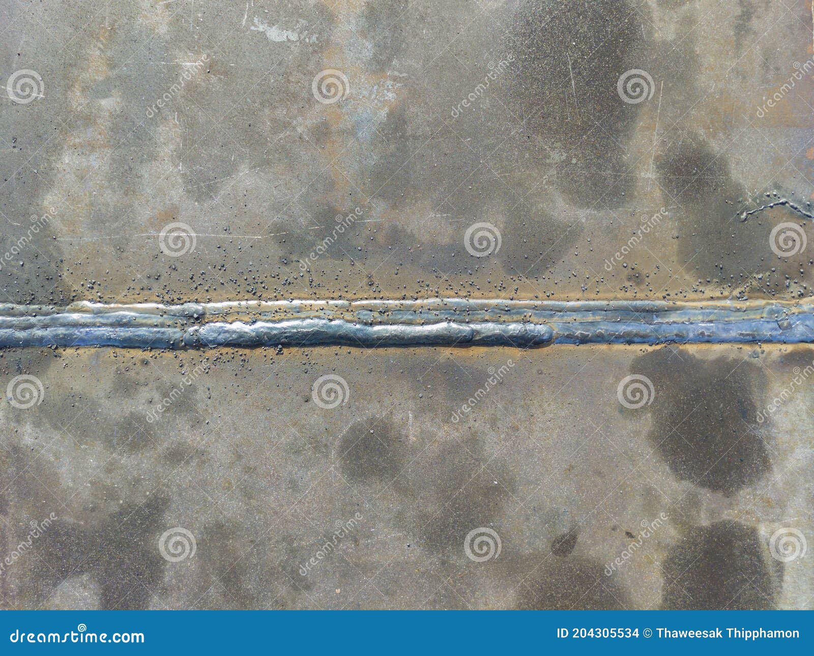 Spatter and Porosity on Welded, Defect of Welding Process Flux Cored