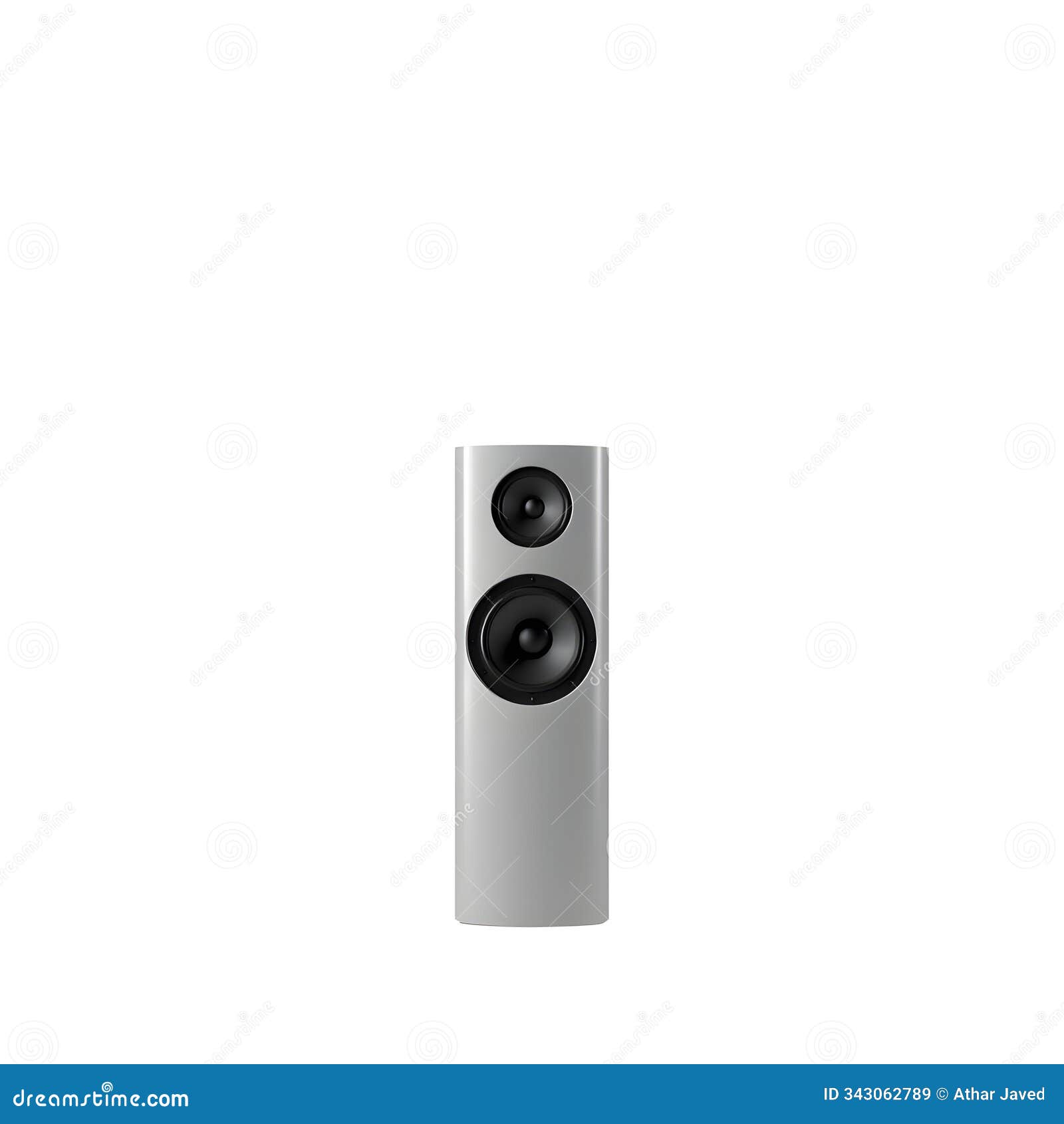speaker audio sound box column  on white background