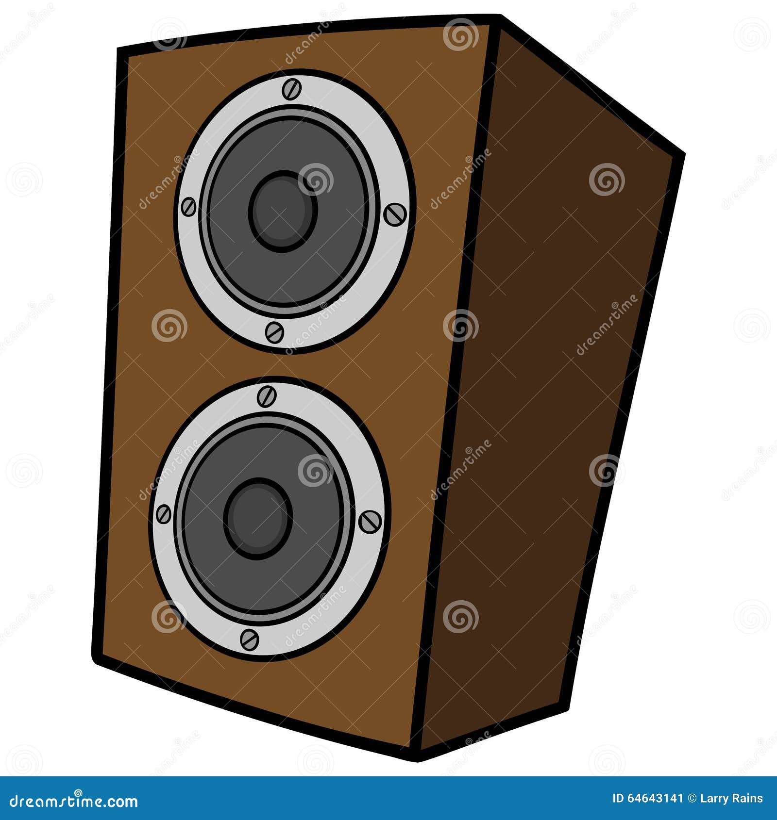 Speaker Cabinet Stock Vector Illustration Of Music Volume 64643141