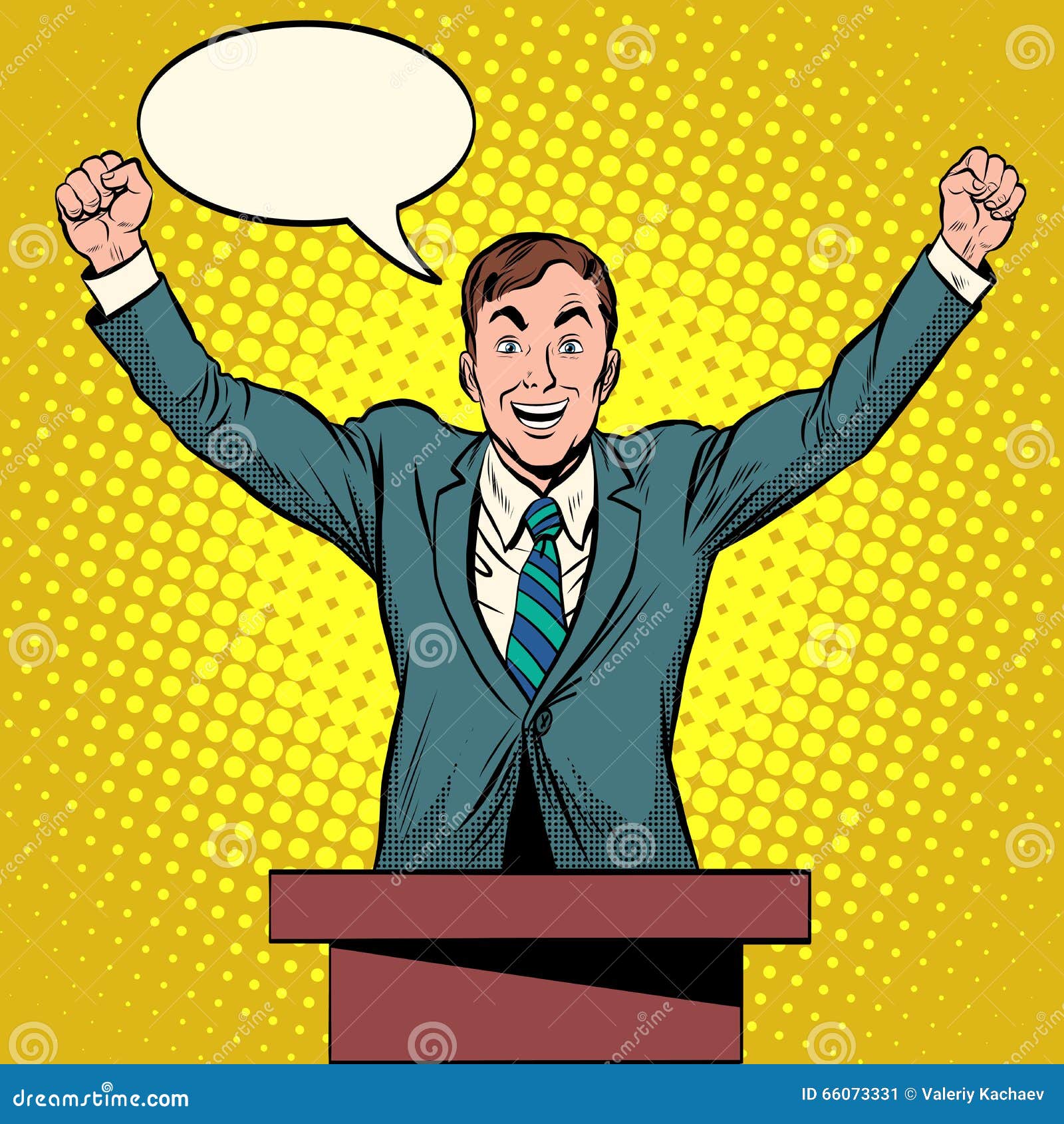 Speaker Candidate Speech At The Podium Stock Vector ...