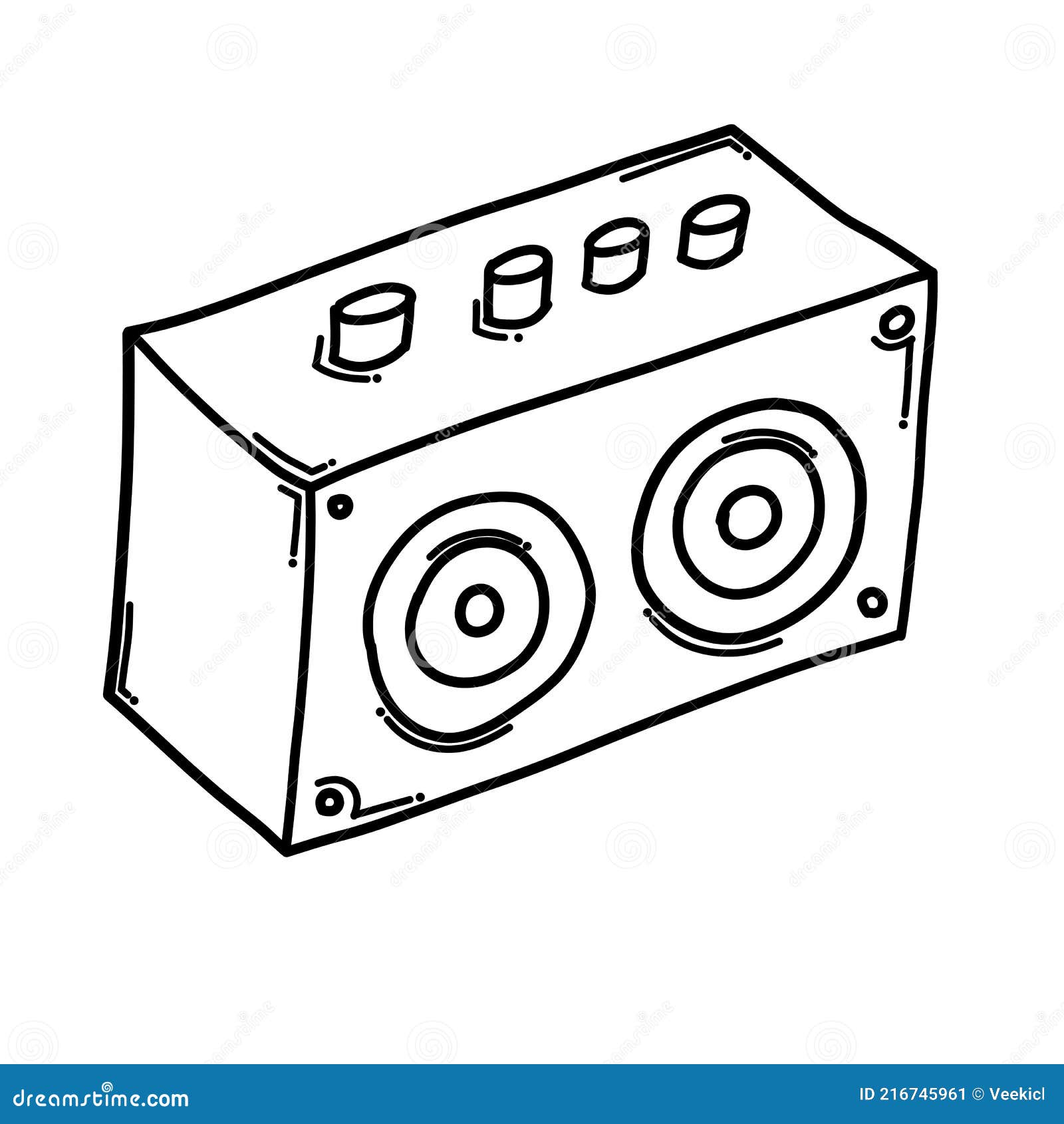 Music speaker icon Cartoon illustration of music speaker vector 4901426  Vector Art at Vecteezy