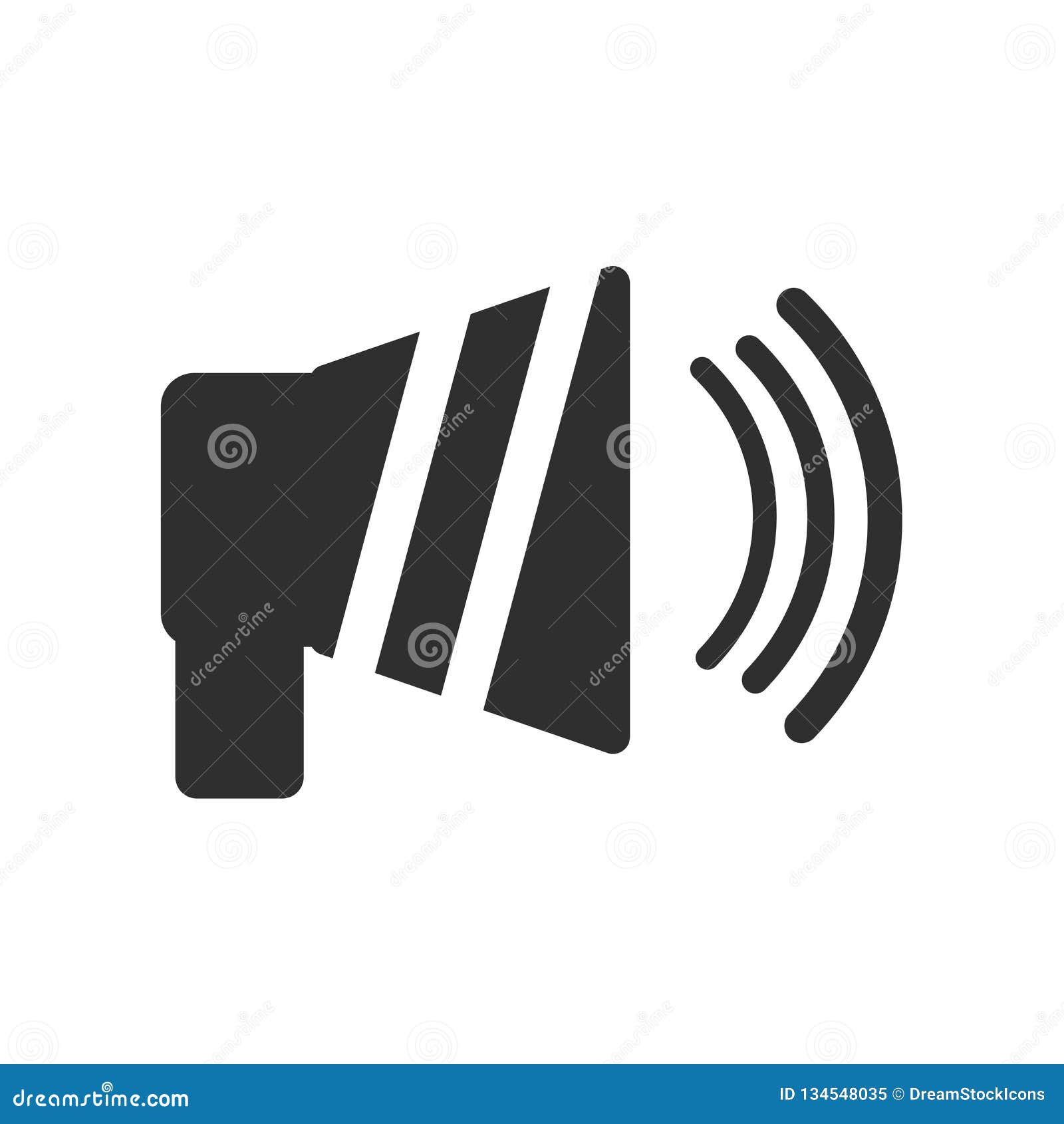 Speaker Icon Vector Sign and Symbol Isolated on White Background