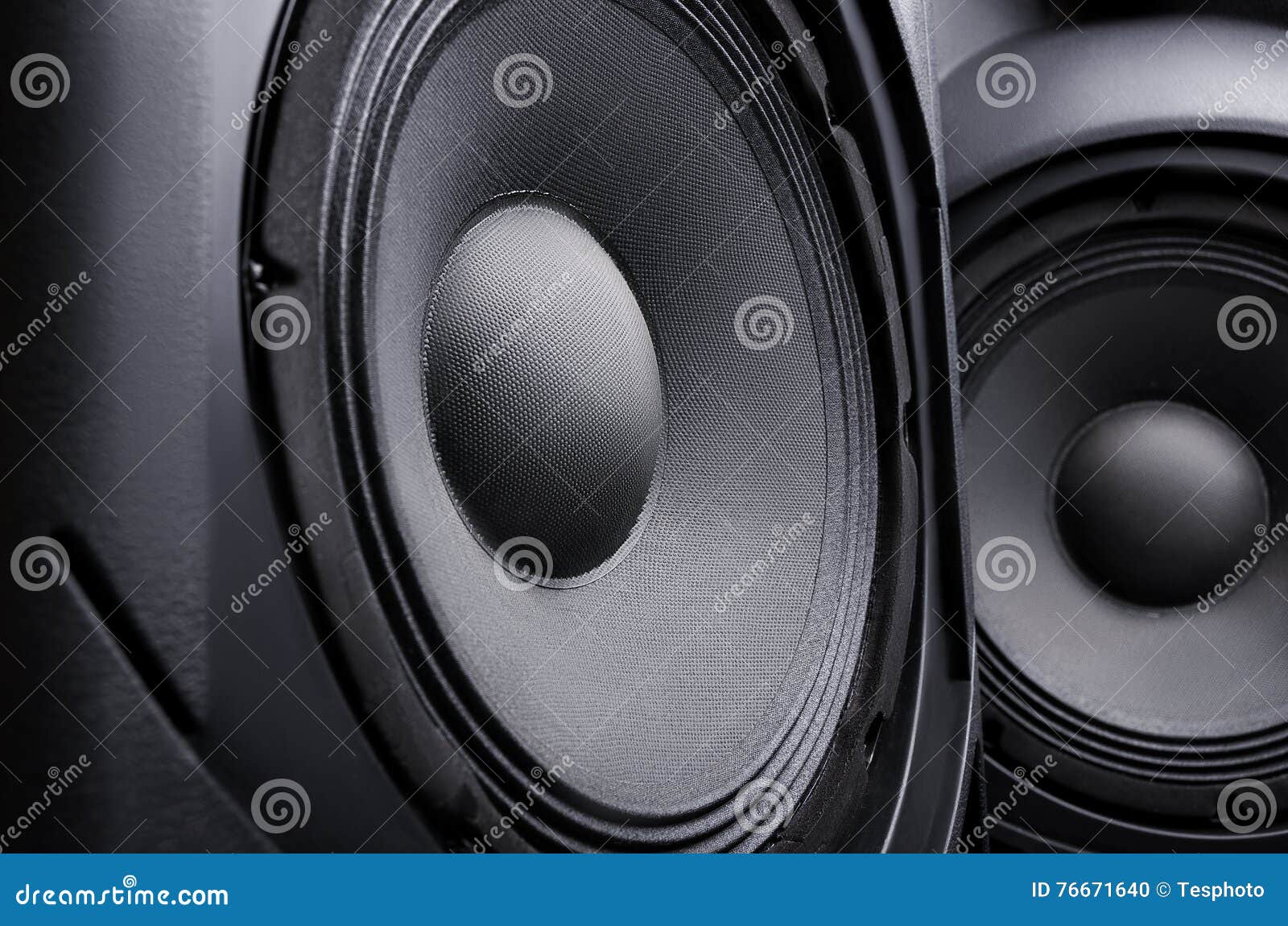 Speaker. Music. stock photo. Image of band, closeup, design 76671640