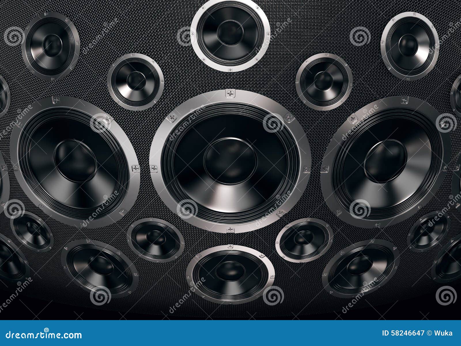 Speakers Background stock image. Image of concert, steel 58246647