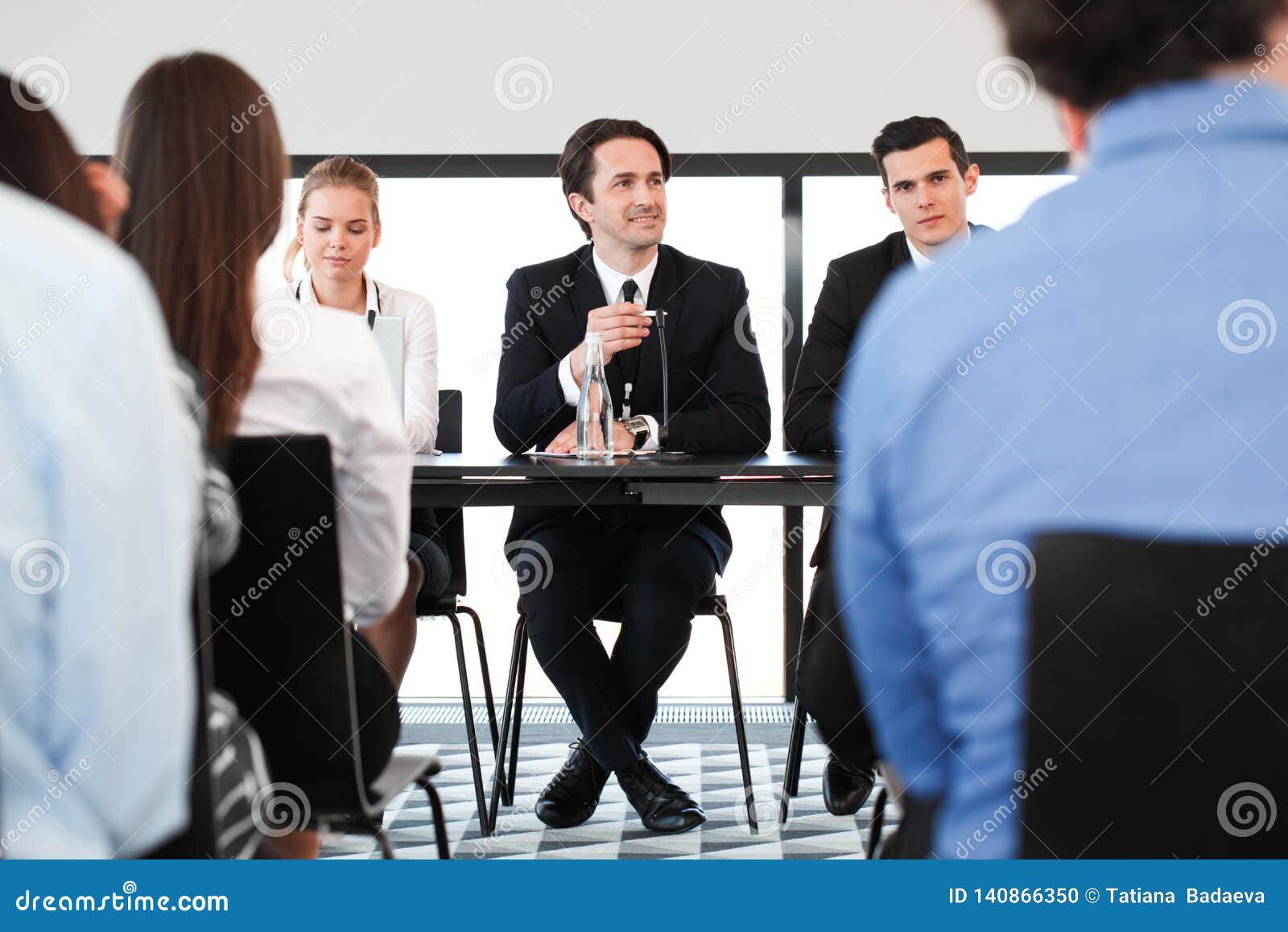 Speakers at Business Meeting Stock Photo Image of event, congress