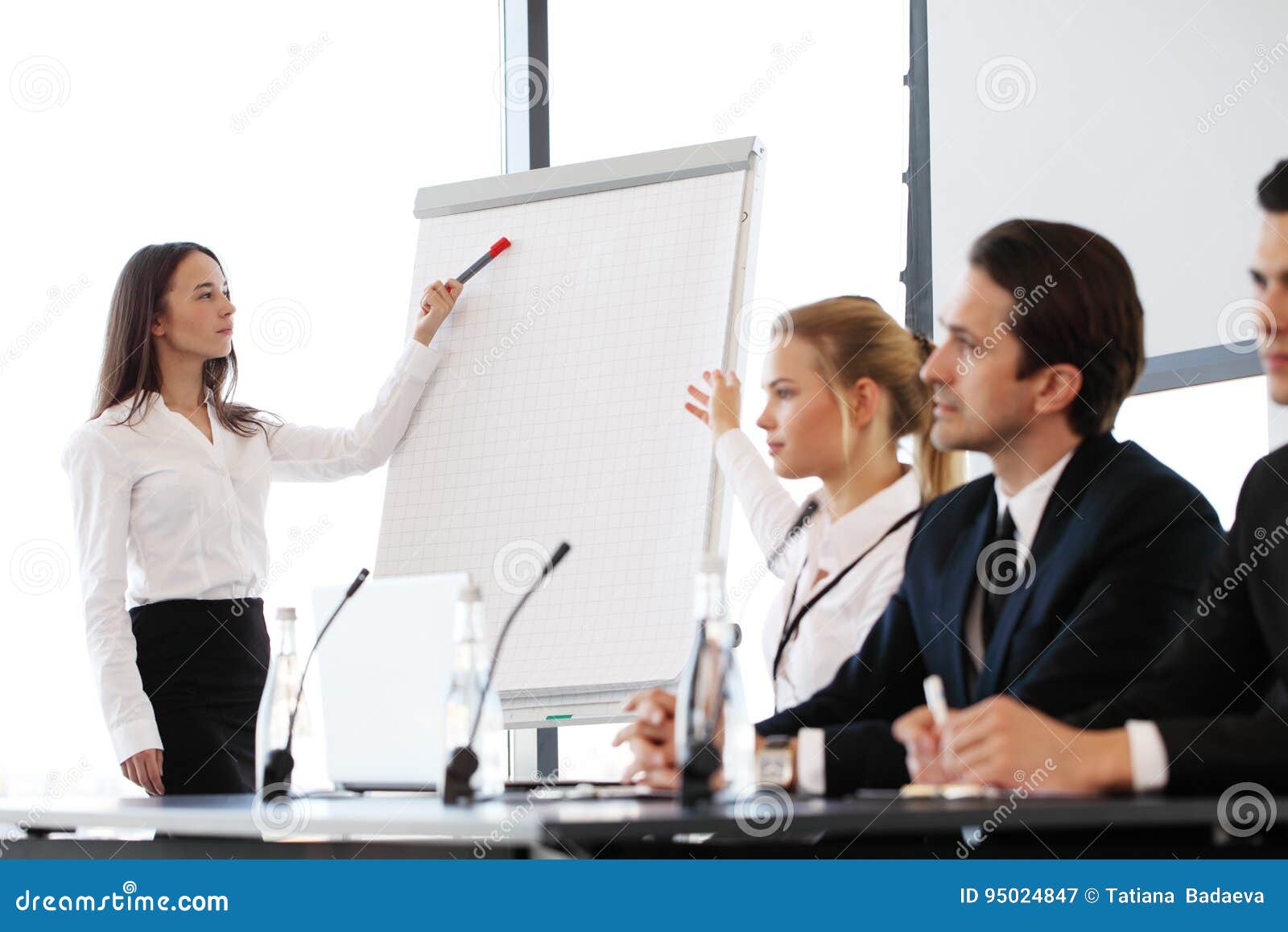 Speakers at Business Meeting Stock Image Image of businessman