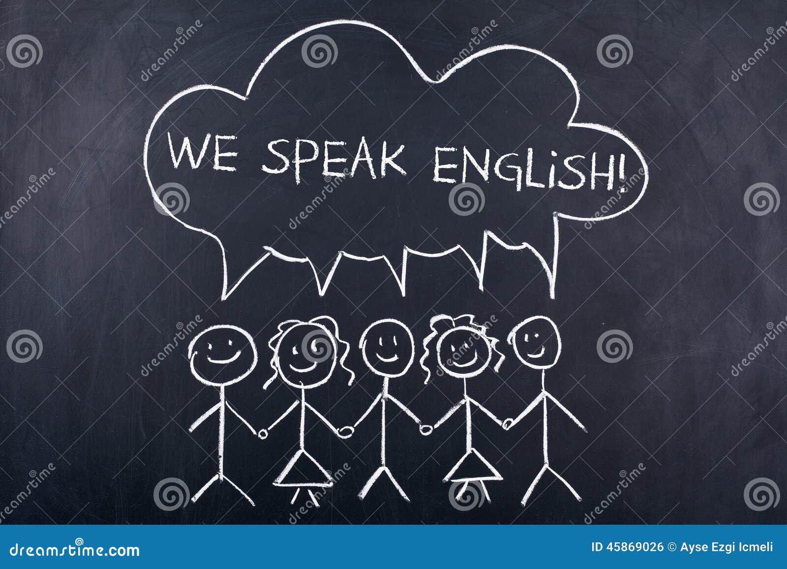 speaking english language concept
