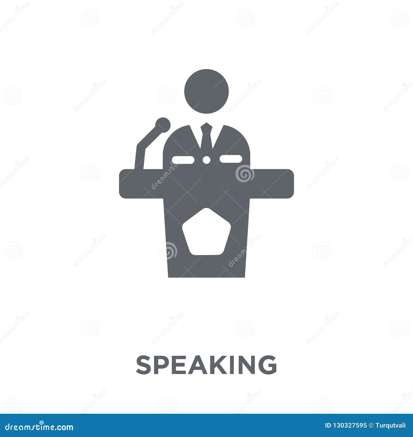 Speaking Icon From Communication Collection. Stock Vector