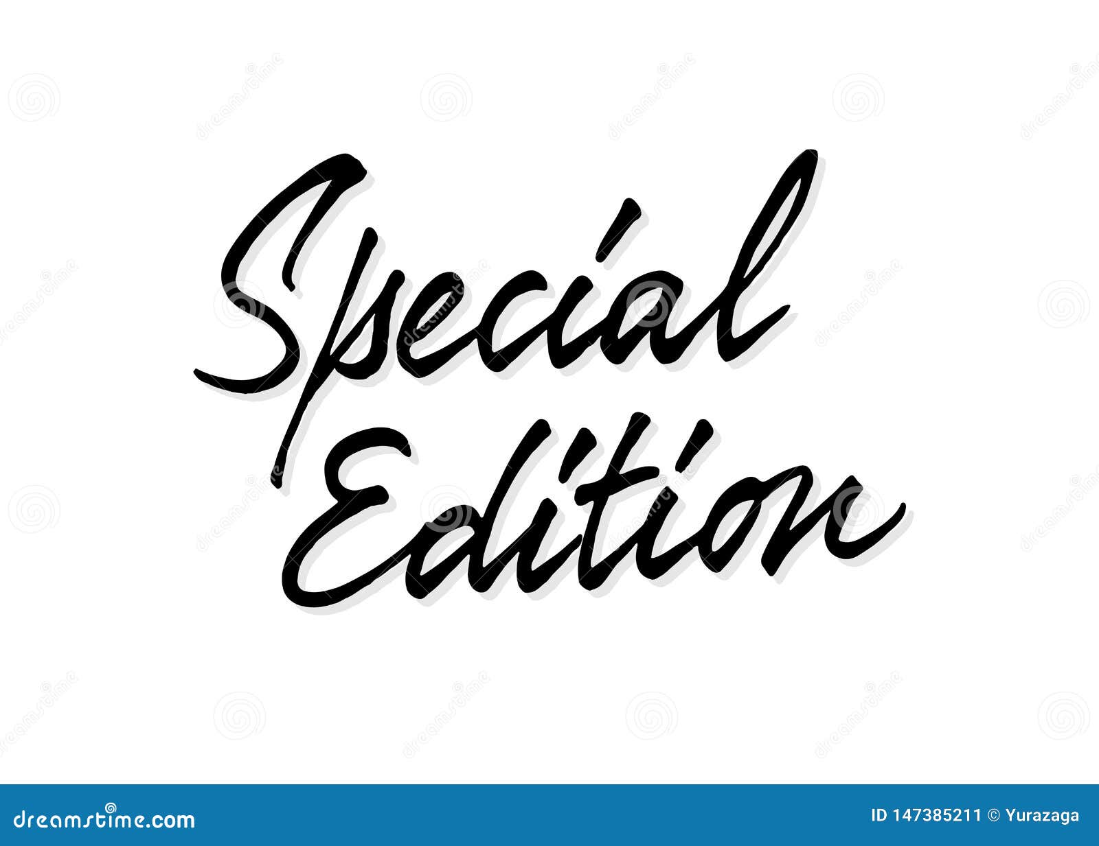 Special Edition Vector Lettering Stock Vector Illustration of