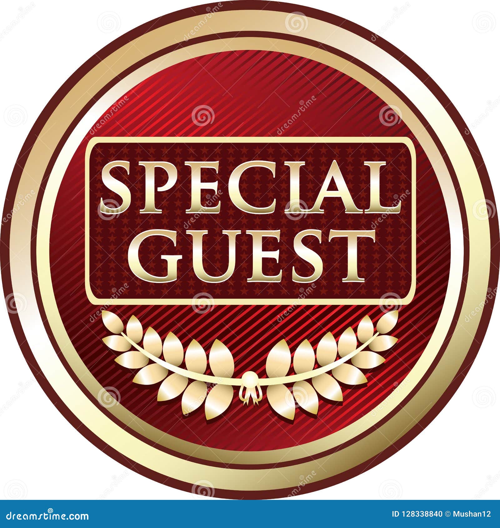 Special Guest Luxury Red Emblem Icon Stock Vector - Illustration of ...