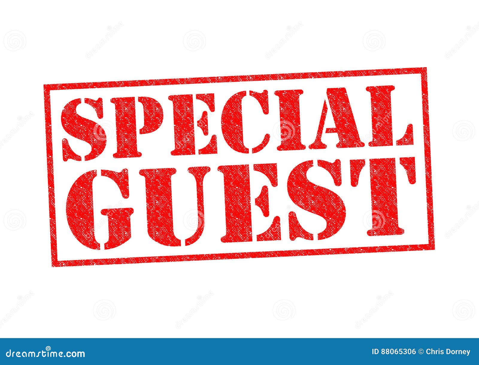 SPECIAL GUEST stock illustration. Illustration of stamp - 88065306