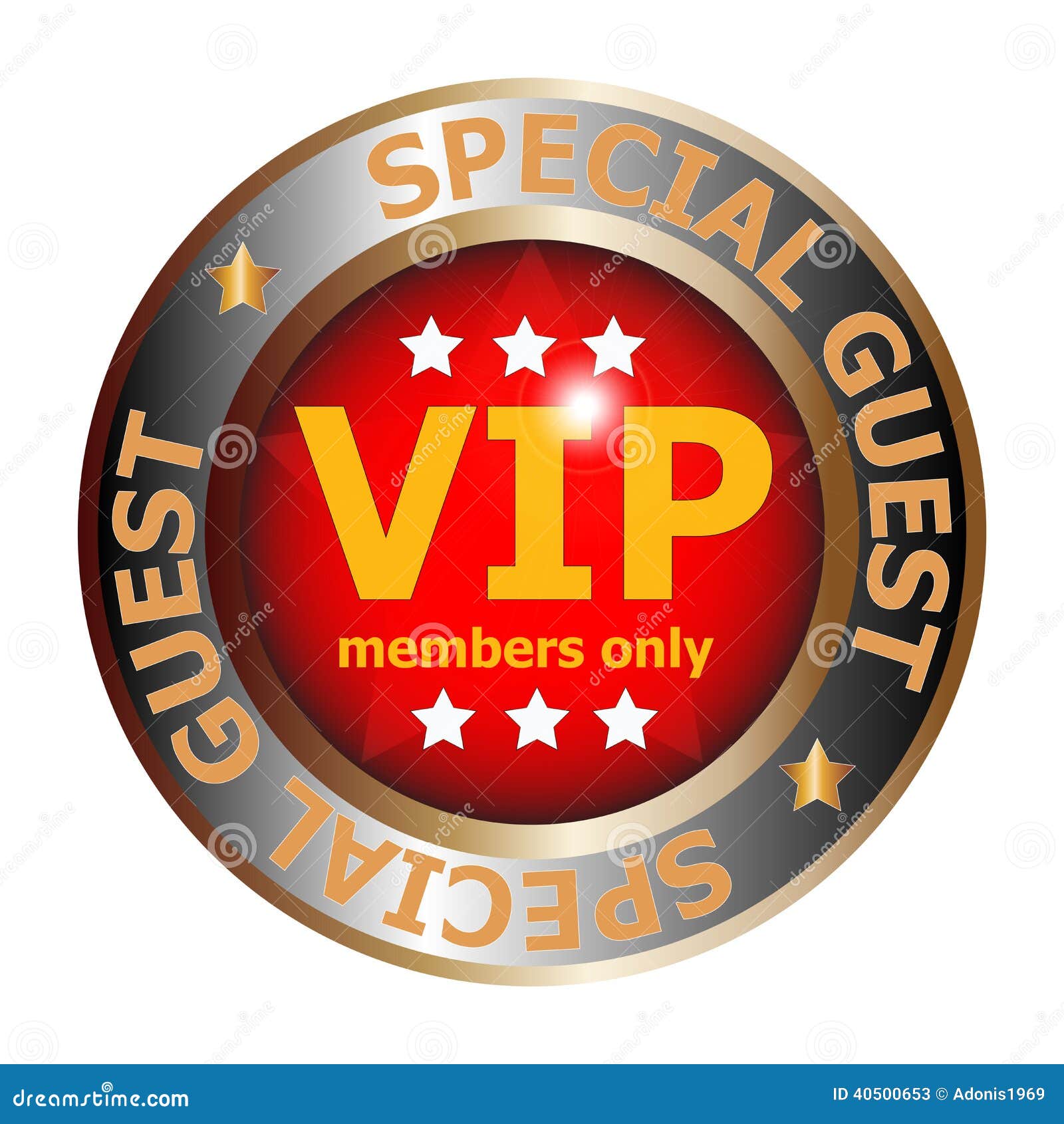 Special guest VIP badge stock illustration. Illustration of important ...