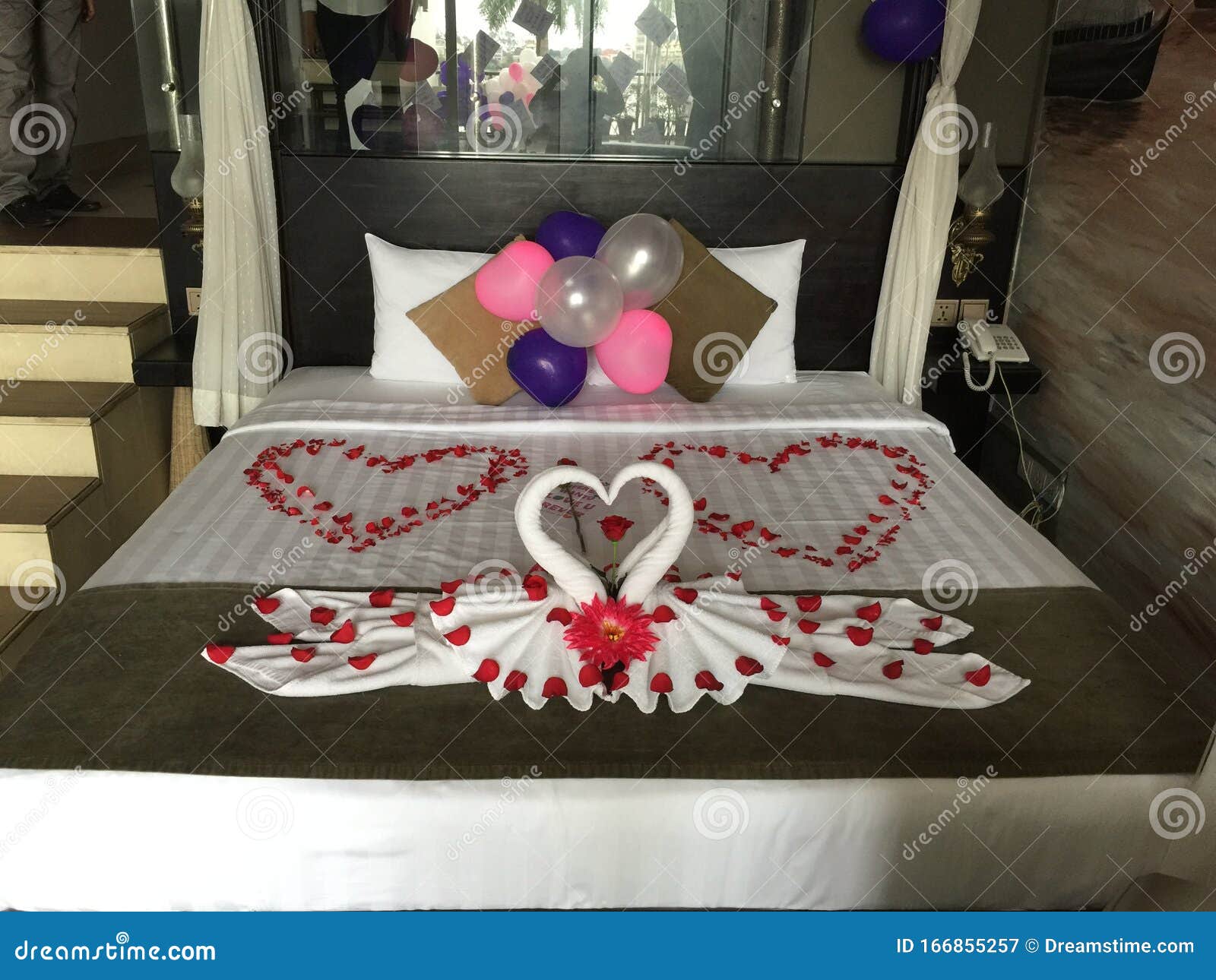 Special Honeymoon Room Decoration, Hotel Room Pic Stock Image ...