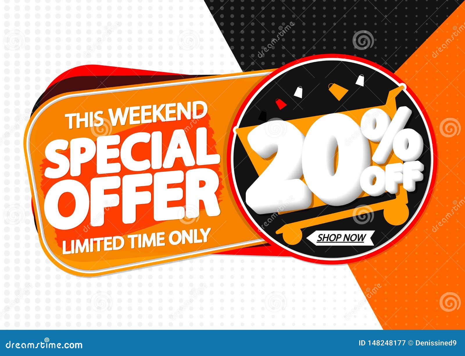 Special Offer Sale Banner Design Template Discount 20 Off Promo Tag