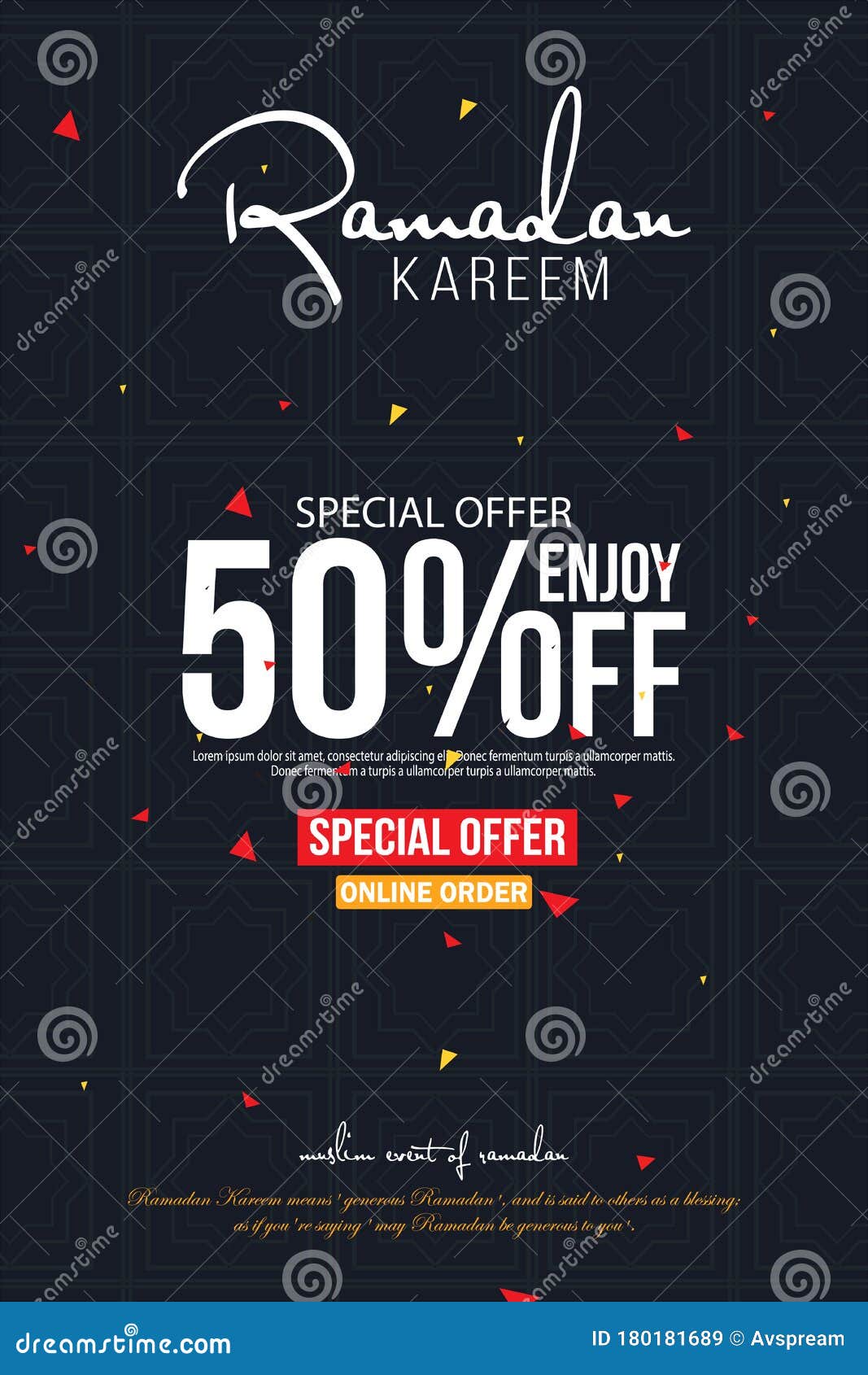 Special Offer Sale Poster Banner Or Flyer Decorated Of Islamic Festival Ramadan Kareem Celebration Sale Website Banners With Stock Vector Illustration Of Invitation Lettering