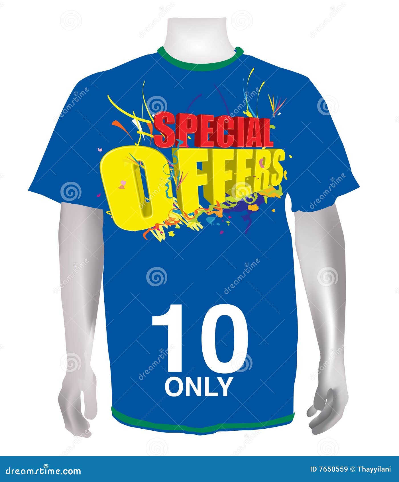 Special Offers on Blue Tshirt Stock Vector Illustration of blue
