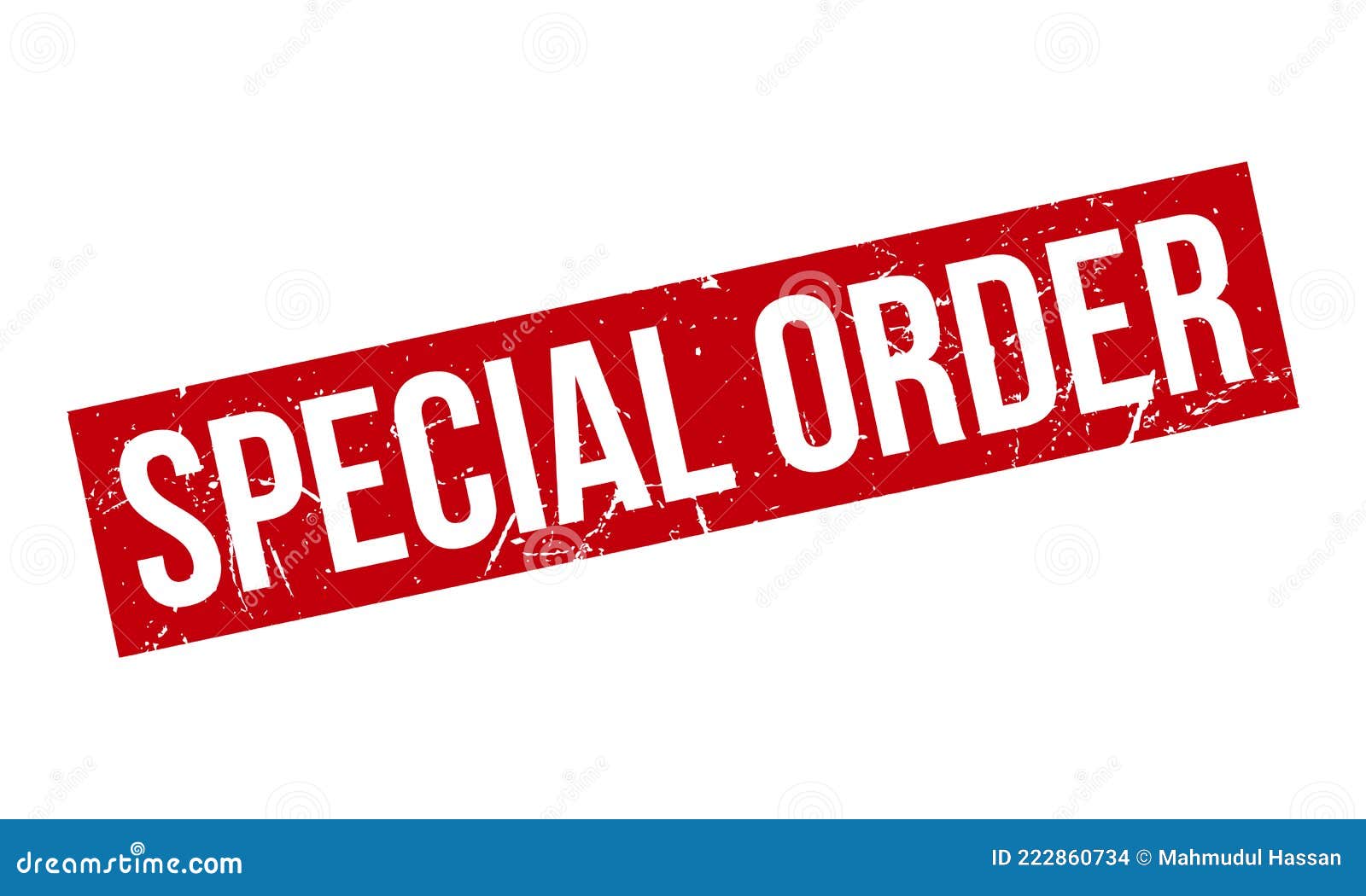 Special Order Rubber Stamp. Red Special Order Rubber Grunge Stamp Seal Vector Illustration Stock