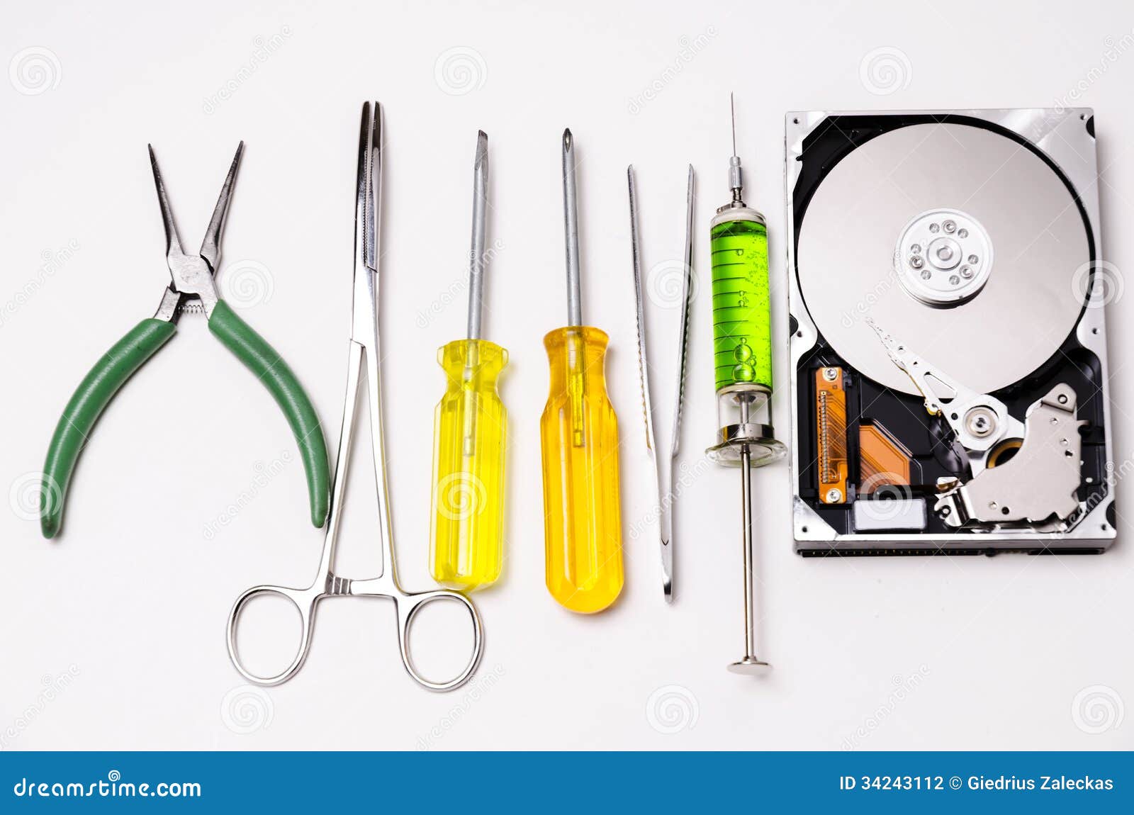 Special Tools for Hard Disk Repair Stock Photo Image of screwdriver