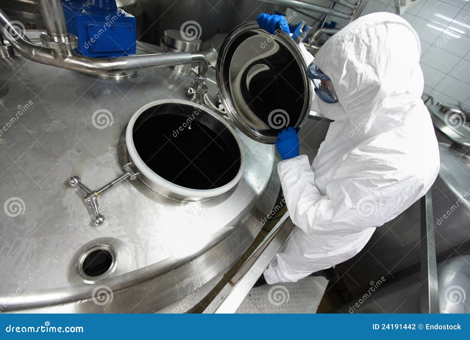 Specialist Controlling Industrial Process Stock Photo Image of cover, biological 24191442