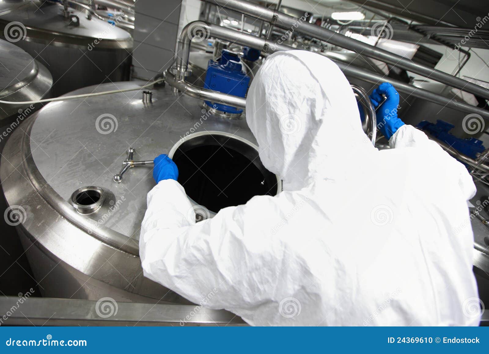 Specialist Controlling Industrial Process Stock Photo Image of chemicals, factory 24369610