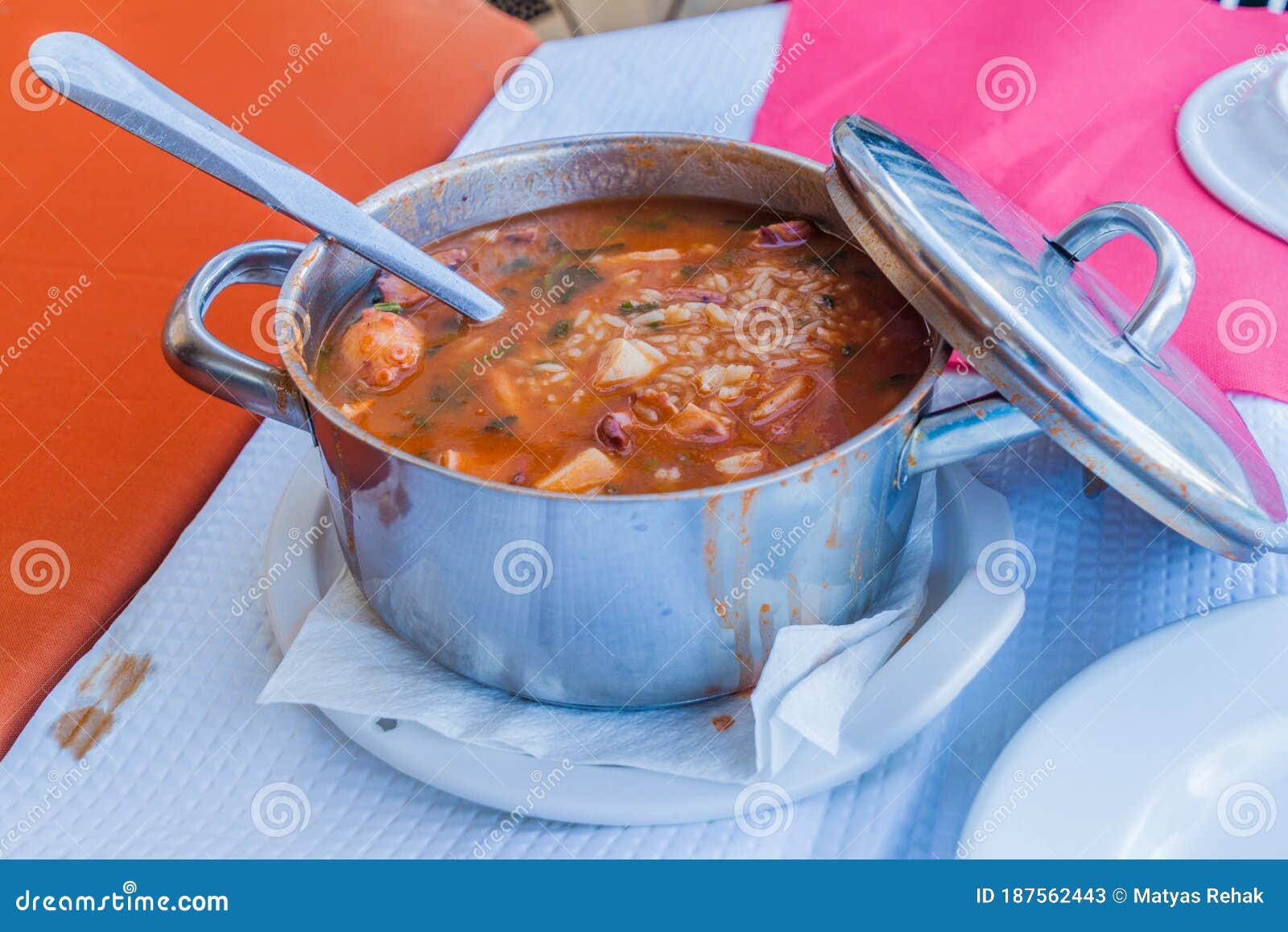 speciality of portugal - arroz de polvo (octopus ric