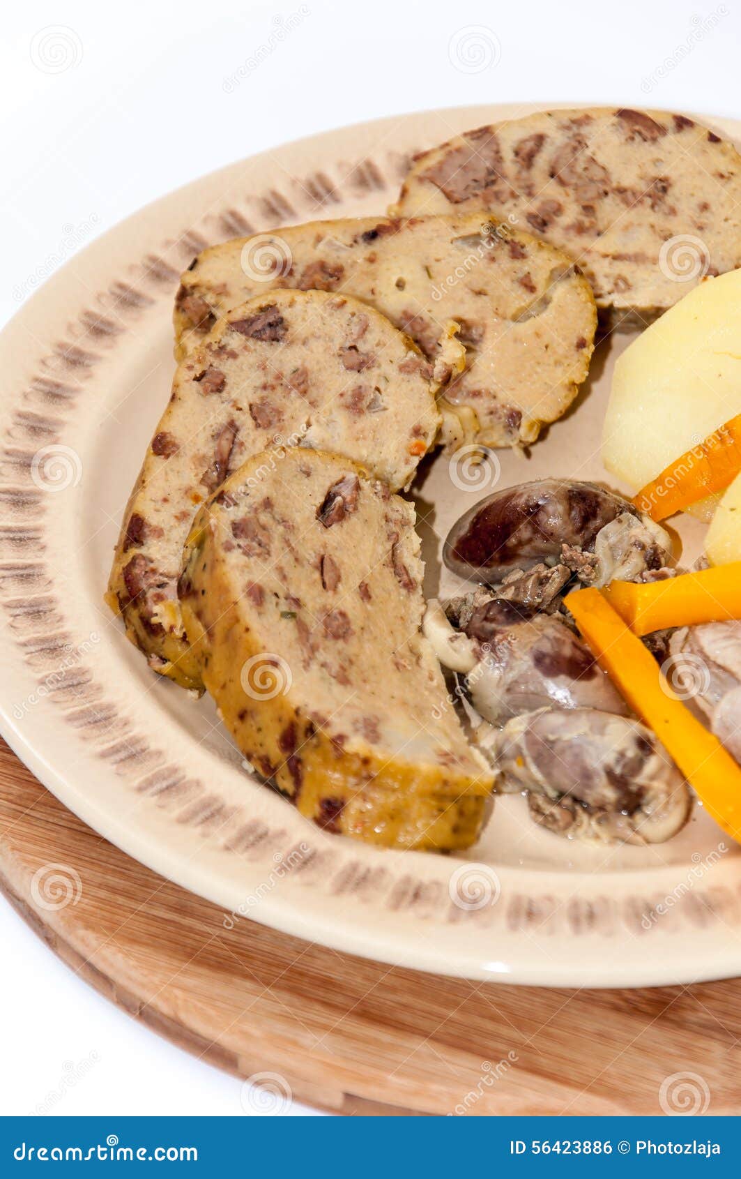 The Specialty with Chicken Liver and Bread Crumbs Stock Photo Image
