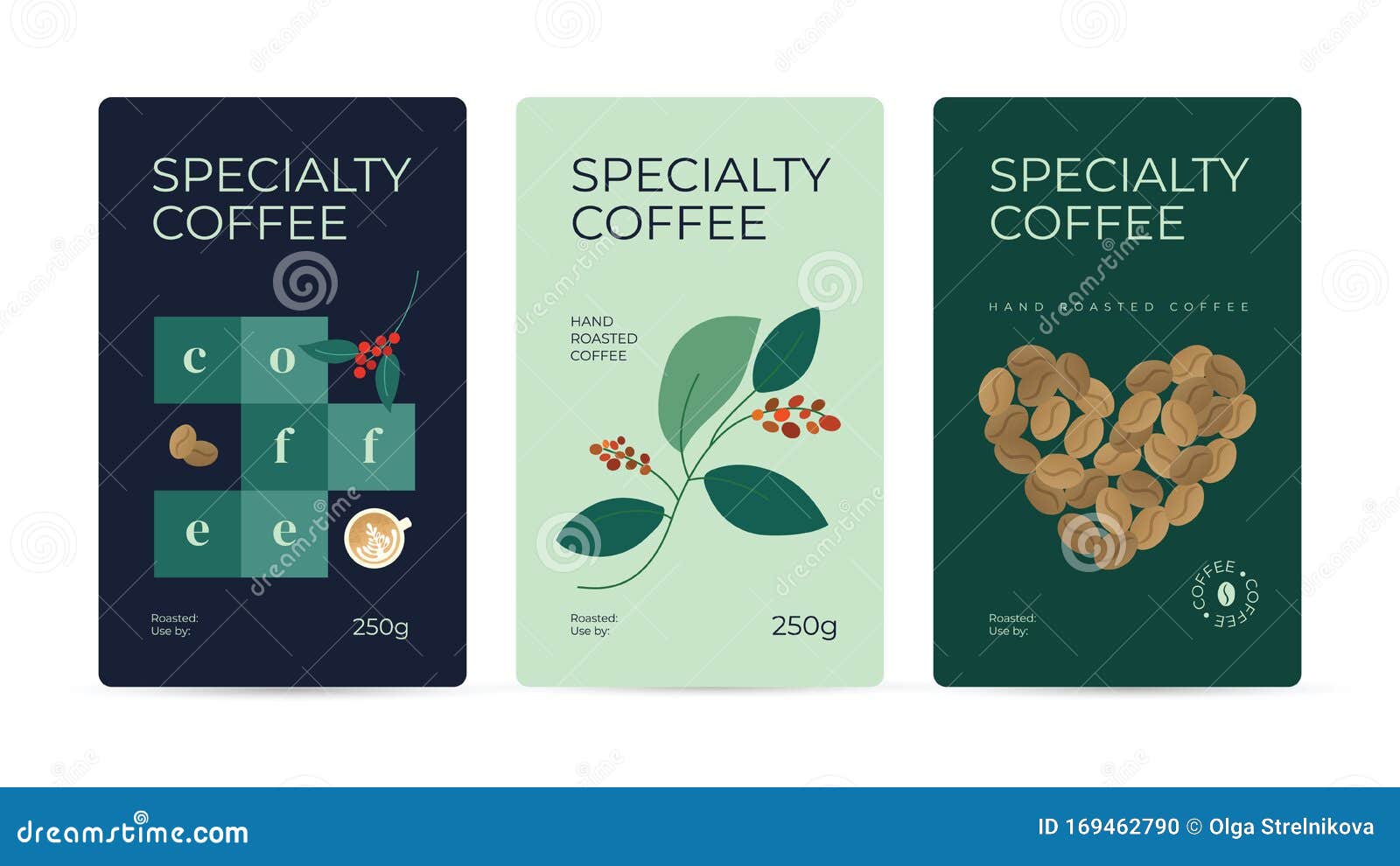 specialty coffee packaging. mockup for pack
