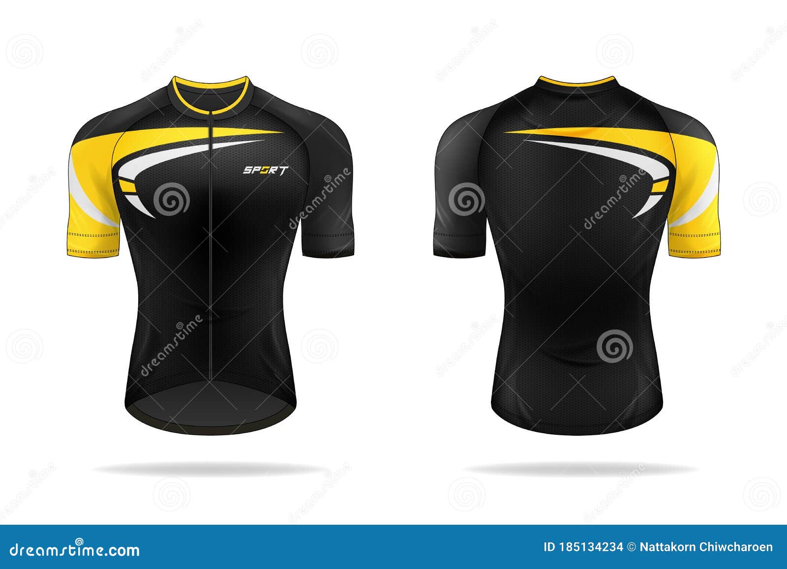 Download Specification Cycling Jersey Template. Mock Up Sport T ...