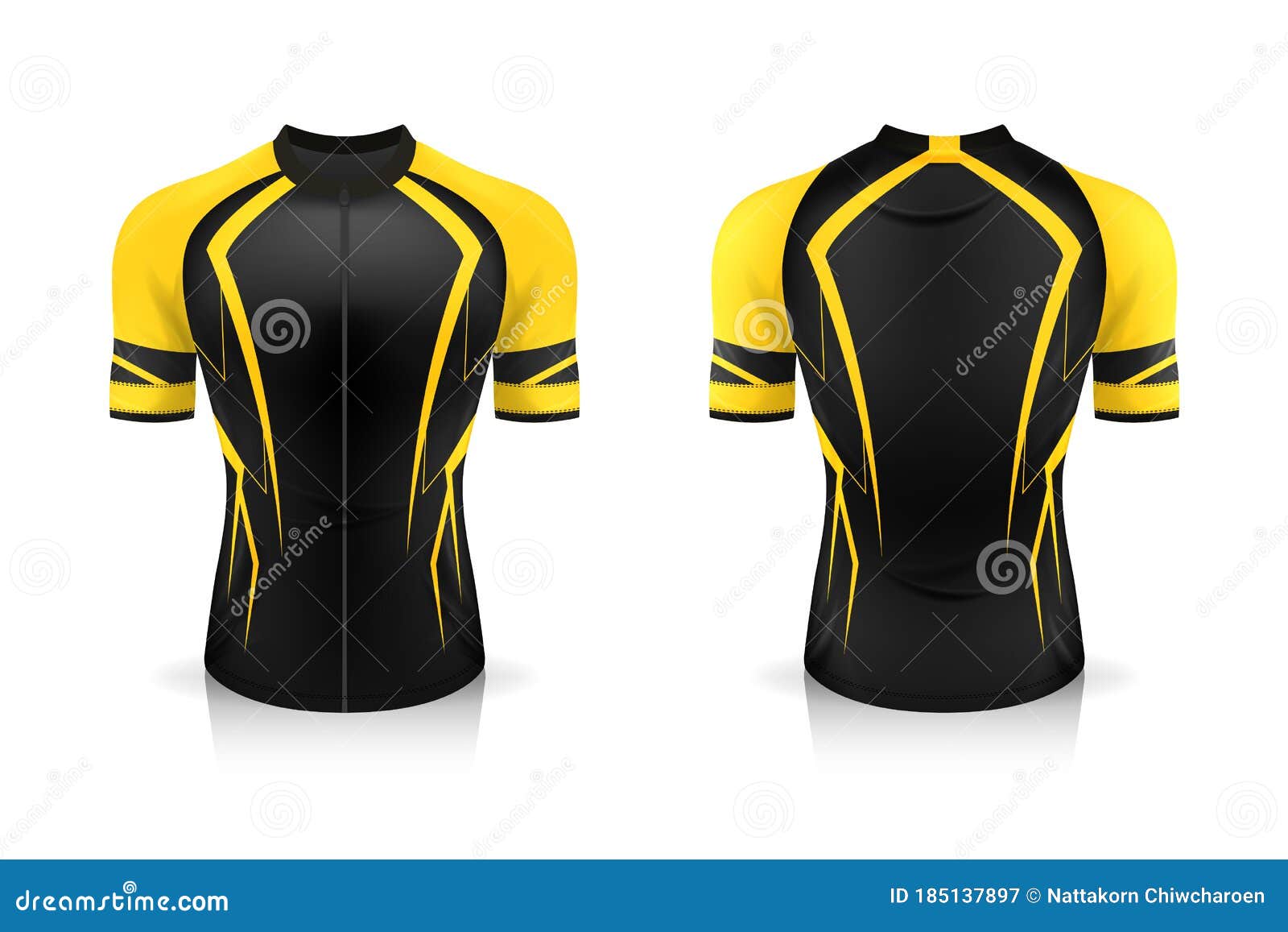 Download Specification Cycling Jersey Template Stock Vector ...