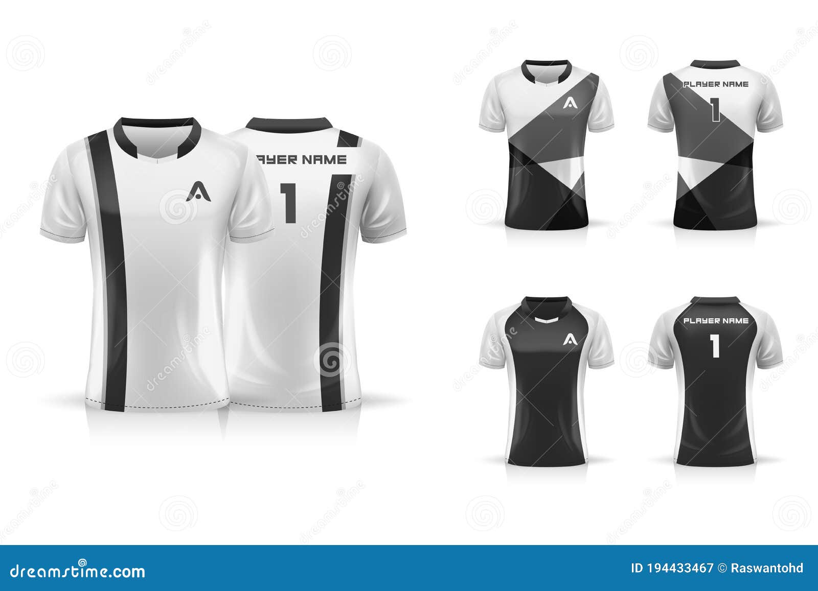 Download Specification Soccer Sport , Esport Gaming T Shirt Jersey Template. Mock Up Uniform Collection ...