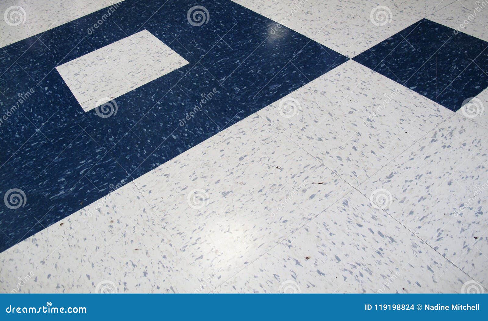 Modern Blue Pattern On White Vinyl Flooring Stock Photo Image Of