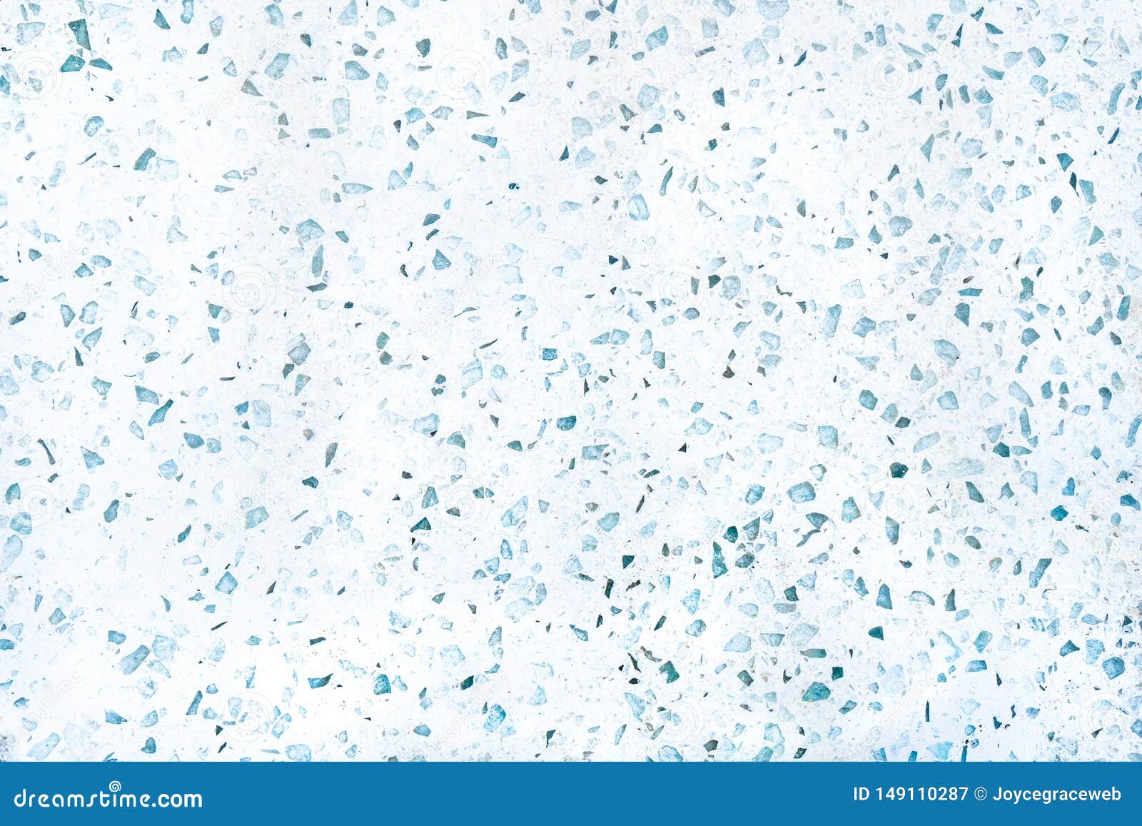 speckled quartz countertop material as a background, flat surface, in blue and white colors