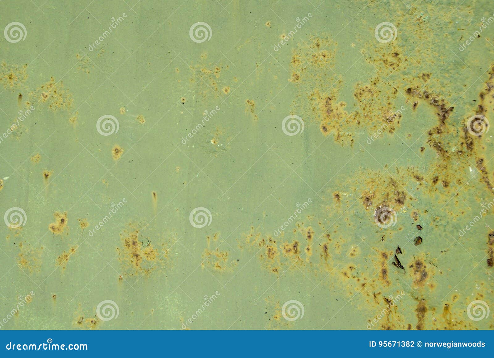 Specks Of Rust On Old Green Painted Metal Stock Photo Image Of