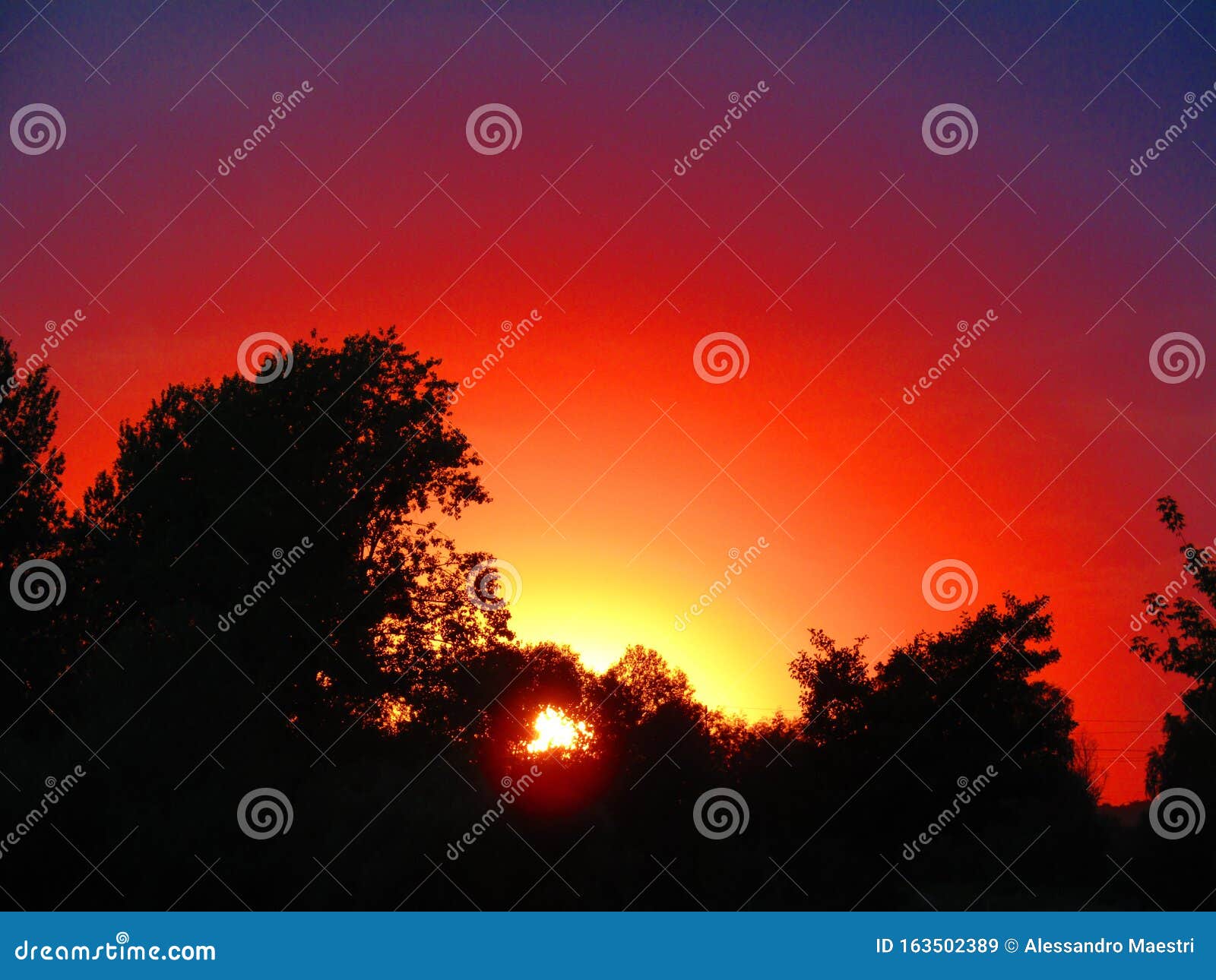A Spectacular Sunset in Chelm Poland Stock Image Image of summer2019