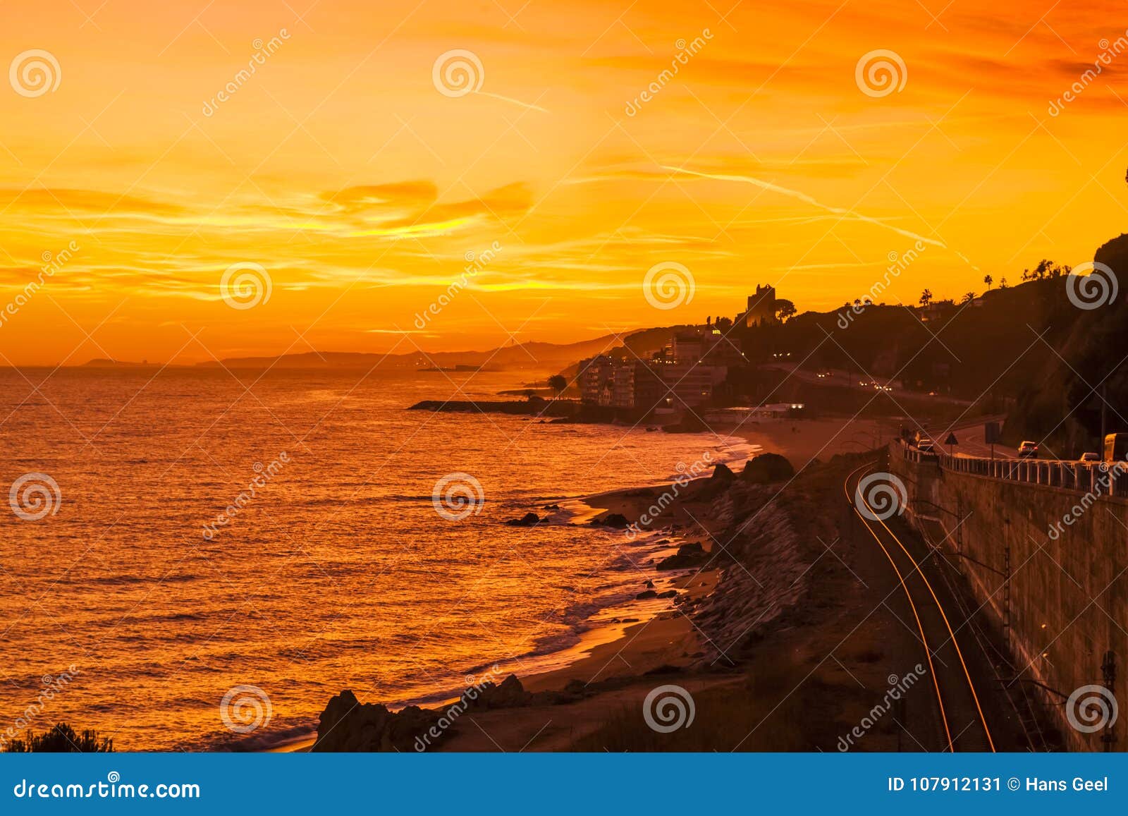 costa del maresme north of barcelona, spain.