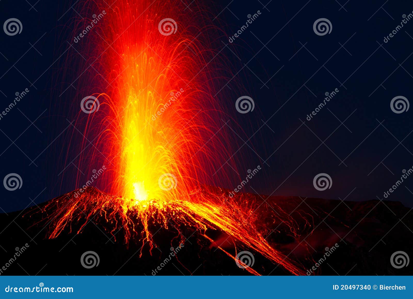 spectacular volcanic eruption