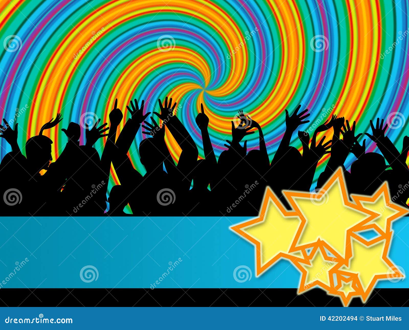 Spectators Audience Shows Group of People and Blank Stock Illustration ...