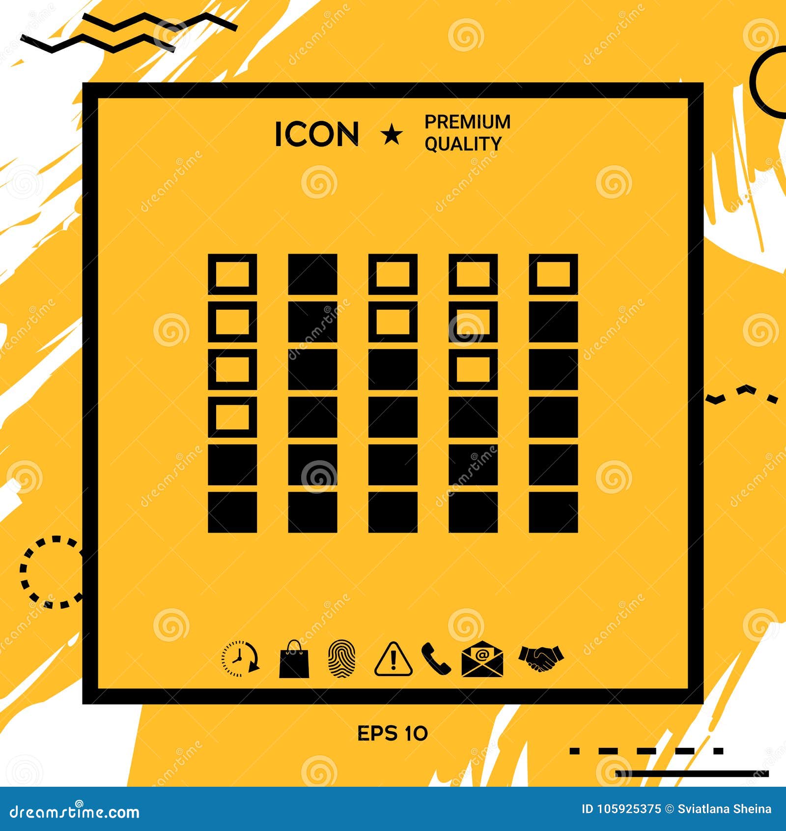 Spectrum Analyzer, Equalizer Icon Stock Vector Illustration of studio