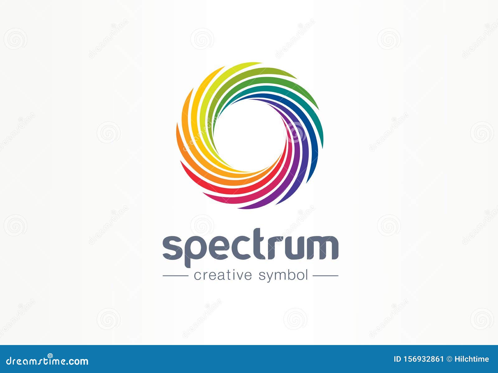 Spiral Rainbow Background Vector Illustration | CartoonDealer.com #50089216