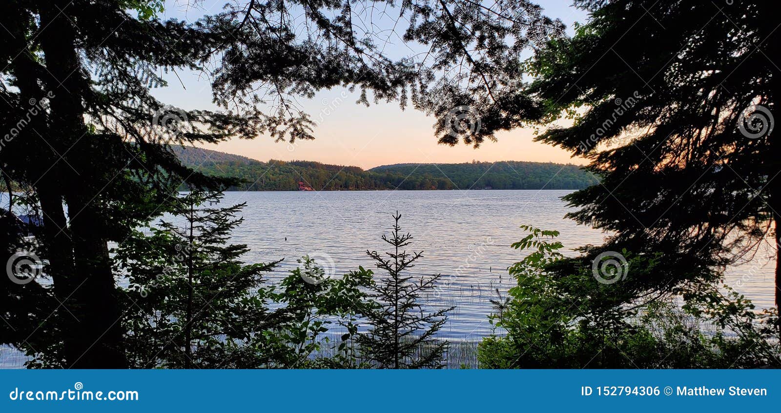 Speculator, NY stock photo. Image of pink, lake, trees 152794306