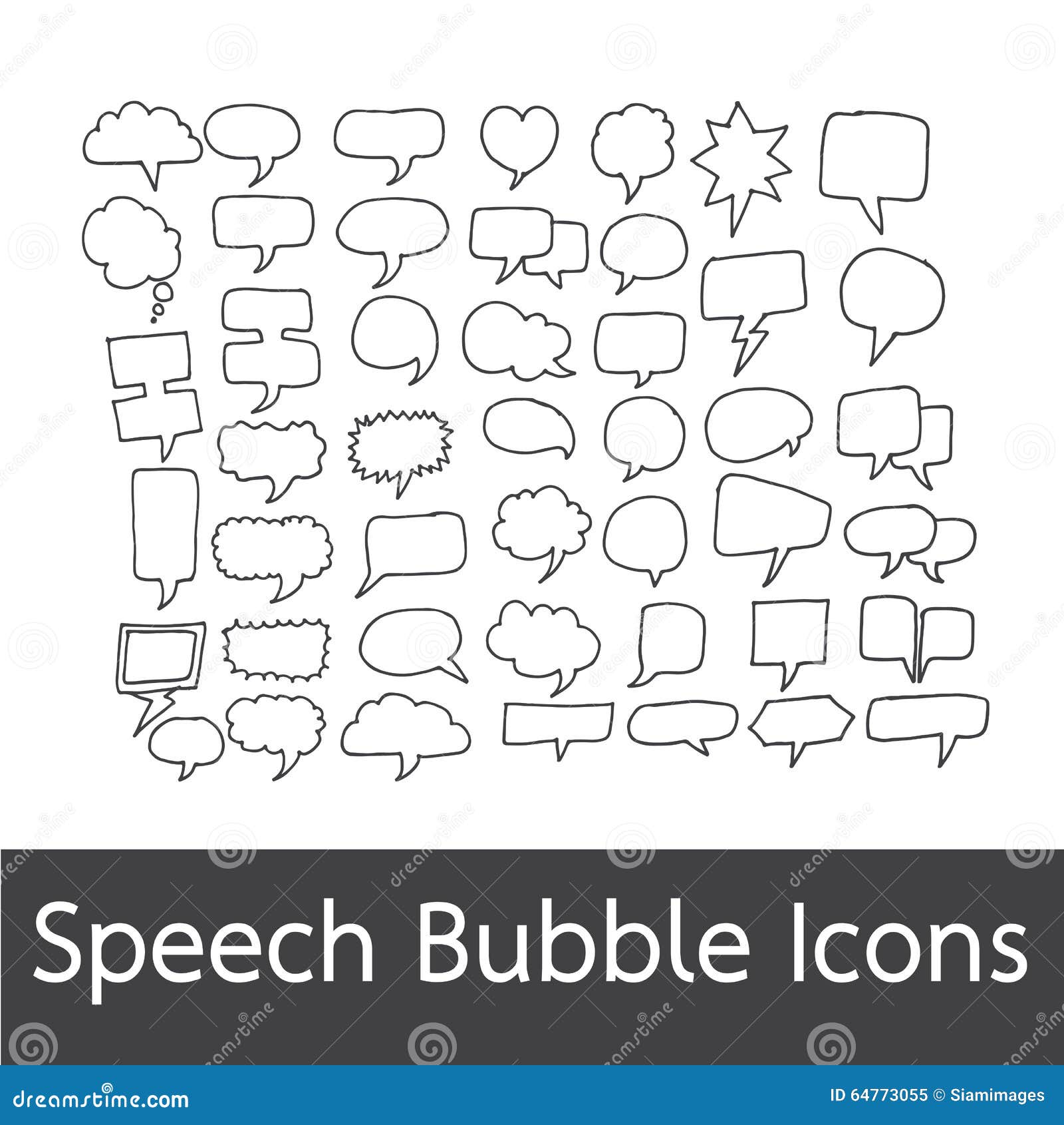 speech bubble hand drawn