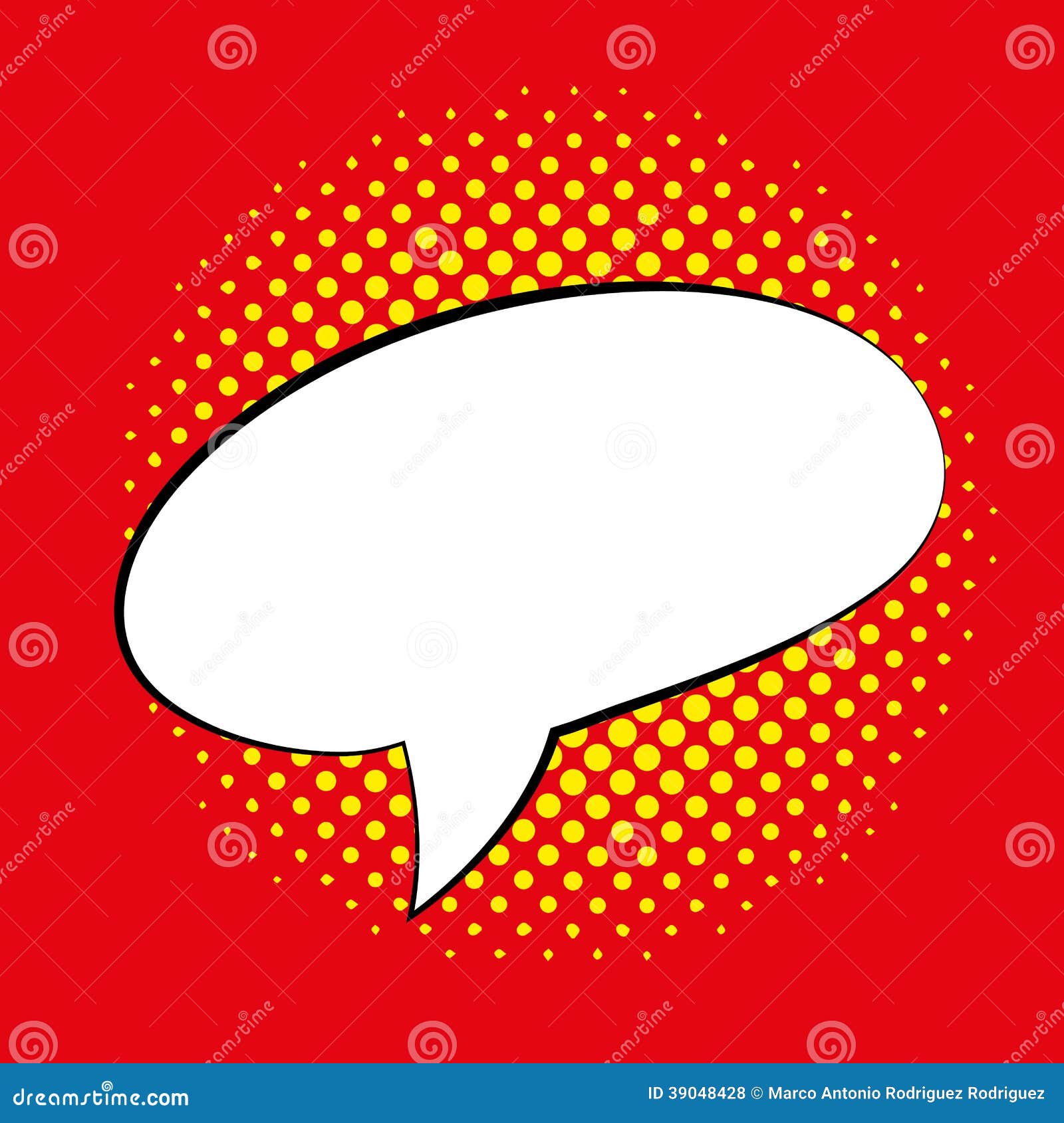 Speech Bubble Isolated on Background Template Stock Vector