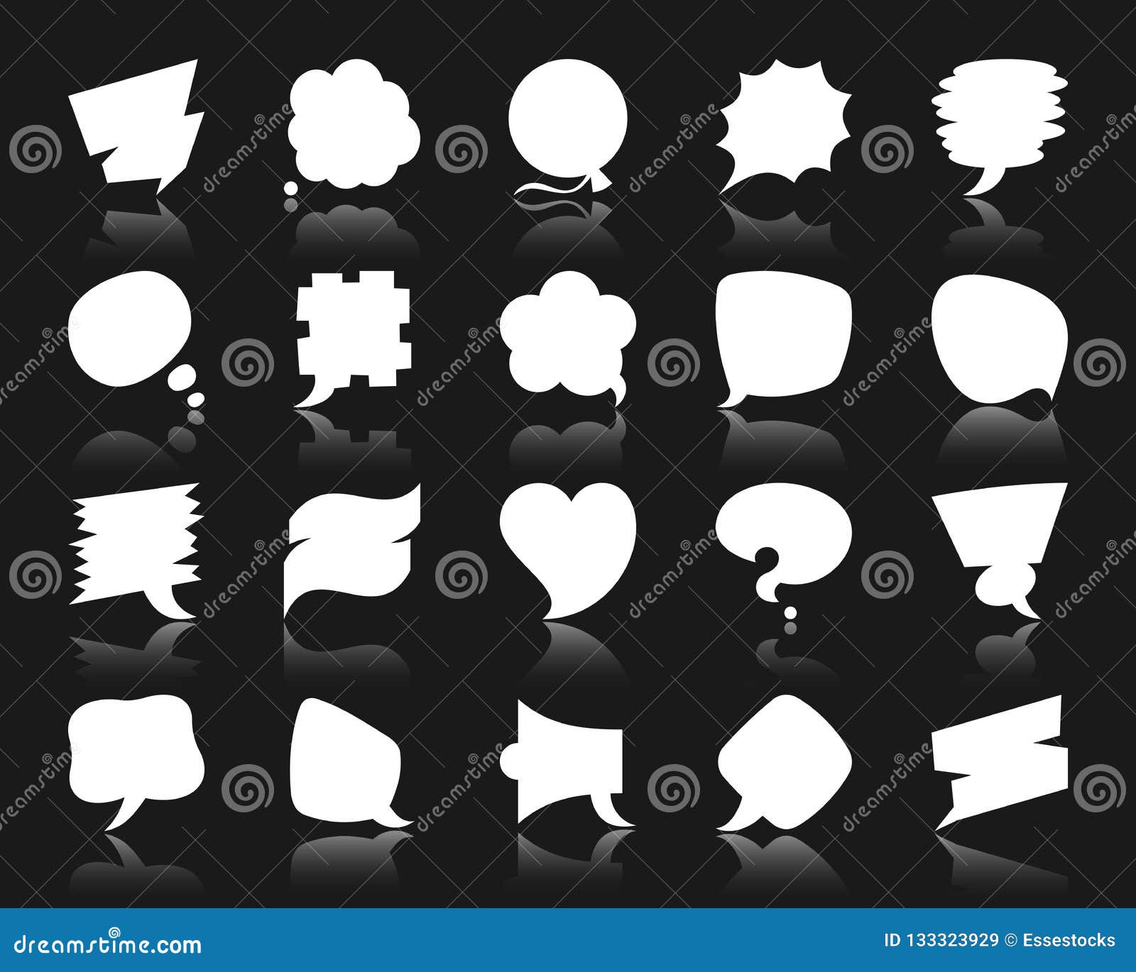 Speech Bubble White Silhouette Icons Vector Set Stock Vector Illustration Of Advertisement Circle Speech Bubble White Silhouette Icons Vector Set Stock Vector Illustration Of Advertisement Circle