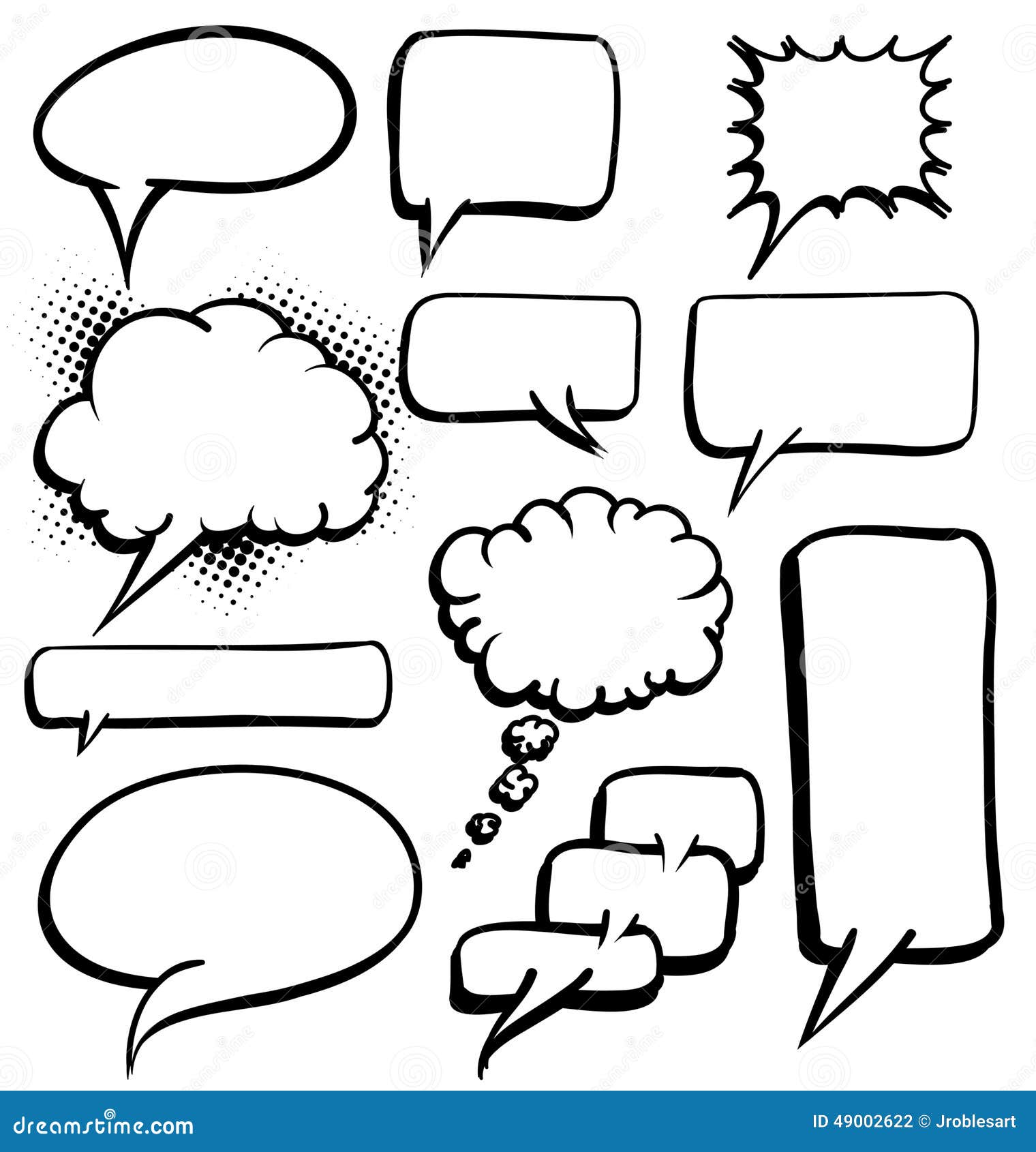 Speech bubbles stock vector. Illustration of information - 49002622