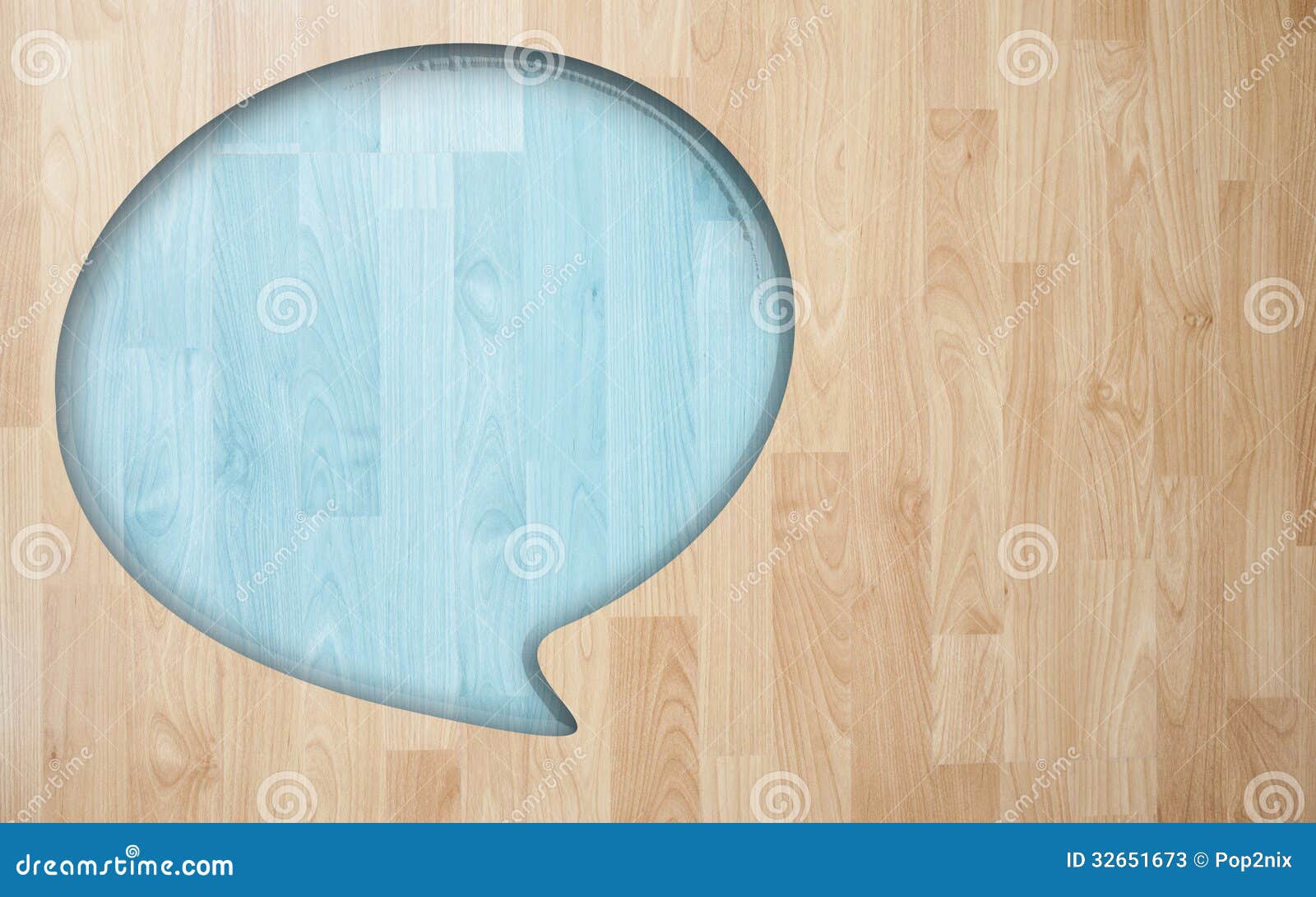 Speech Quote With Wood Plank Tile Texture Background Stock Image