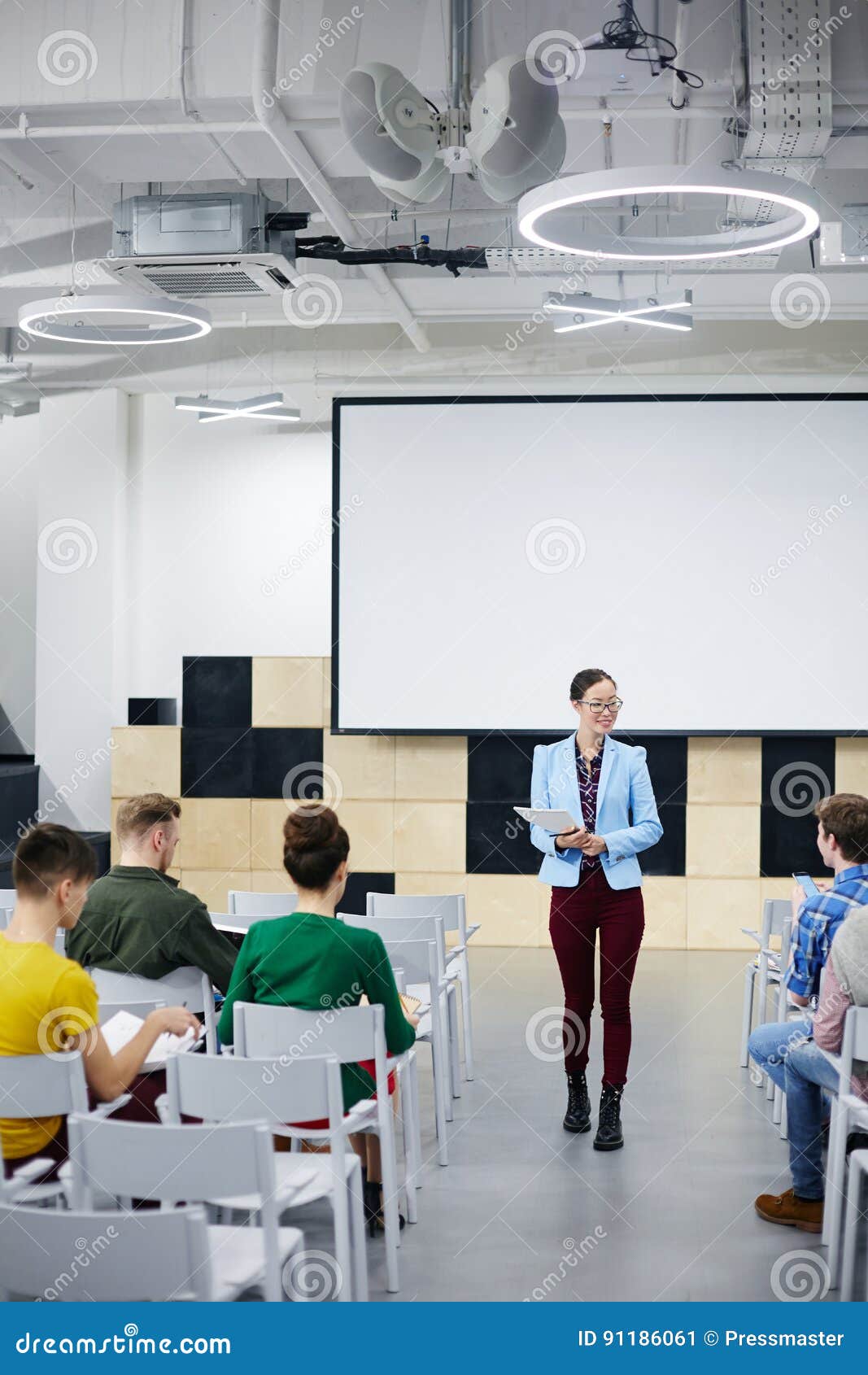 Speech of teacher stock image. Image of business, learning 91186061