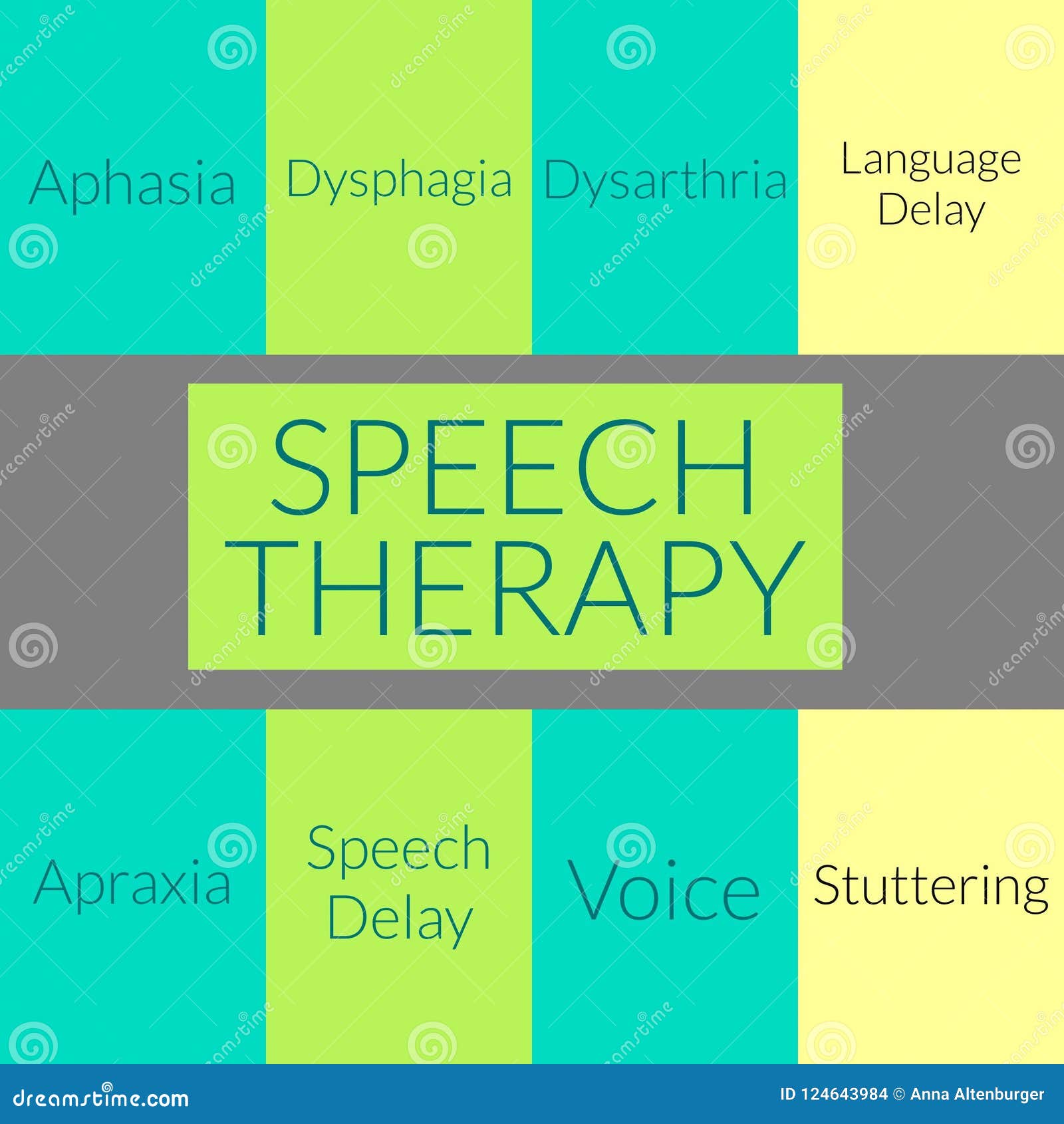 Speech therapy awareness stock illustration. Illustration of aphasia 124643984