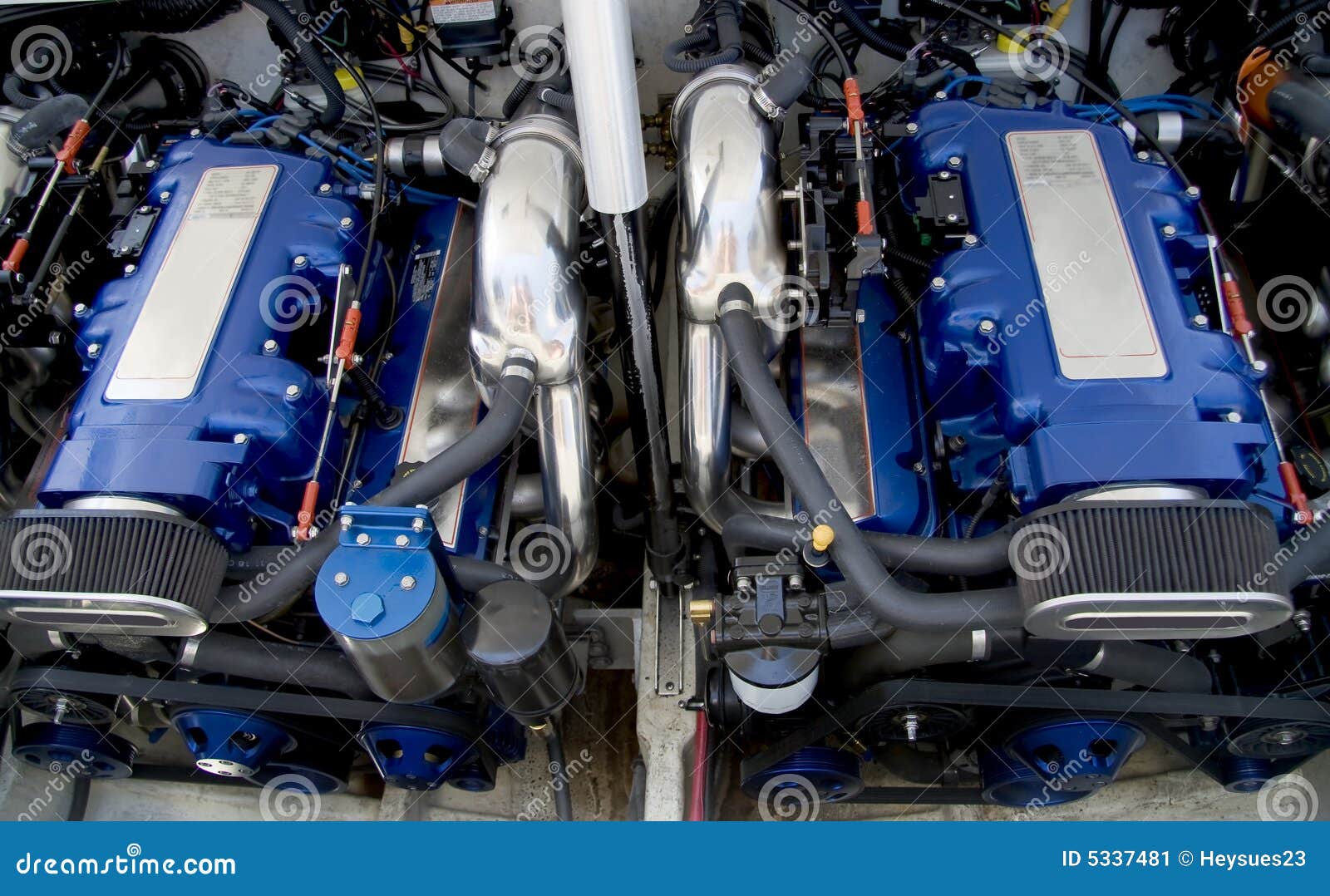 Speed Boat Engines Stock Image - Image: 5337481