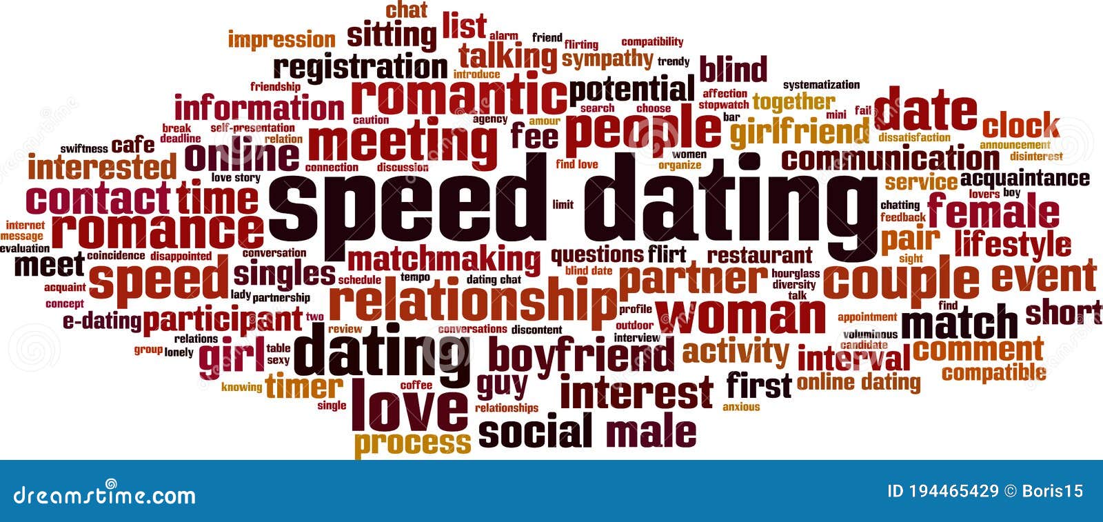 speed dating words