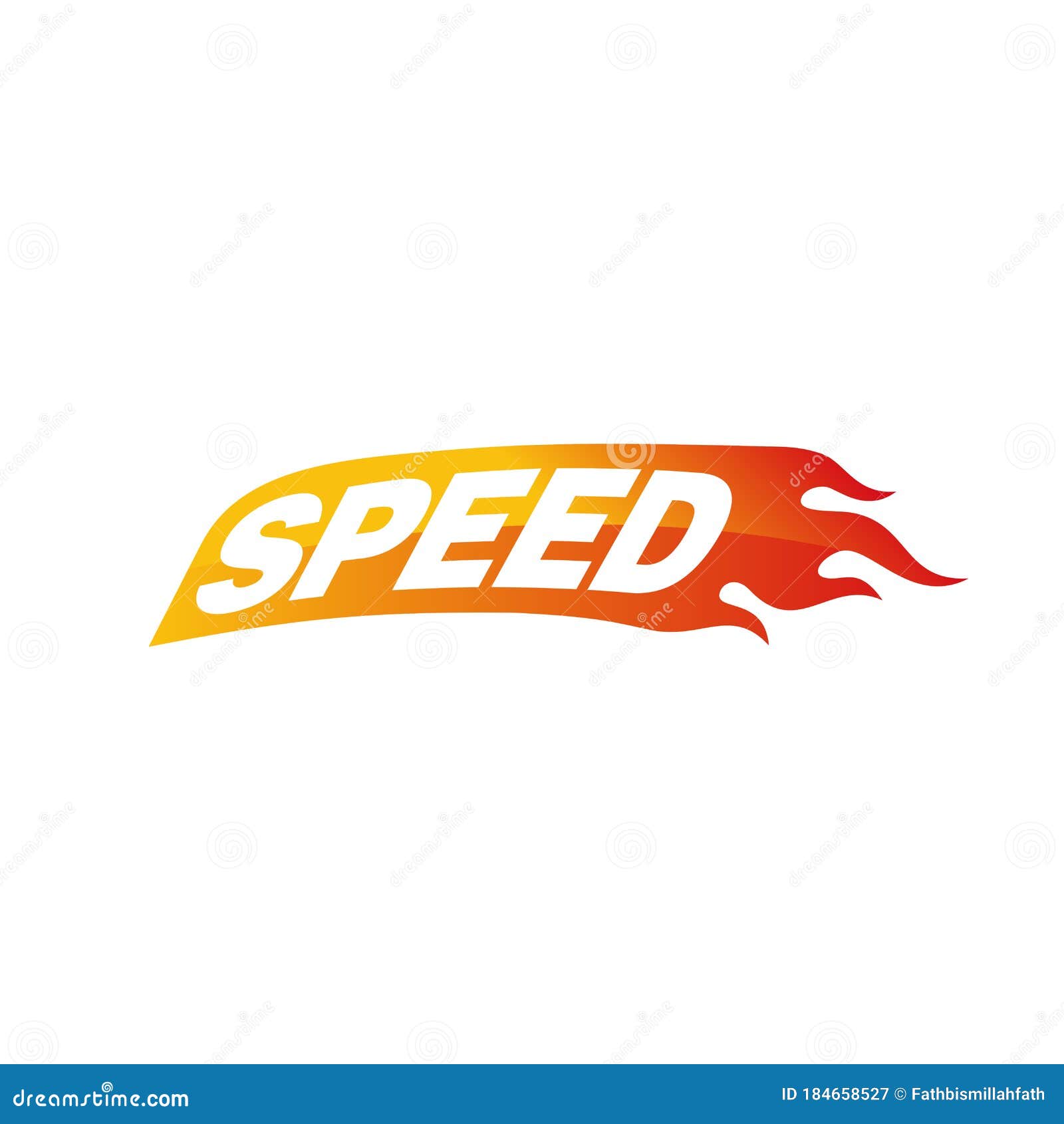 Speed With Flame Fire Logo Design Inspiration Automotive Logo Speed Fire Logotype Stock Vector Illustration Of Fast Design